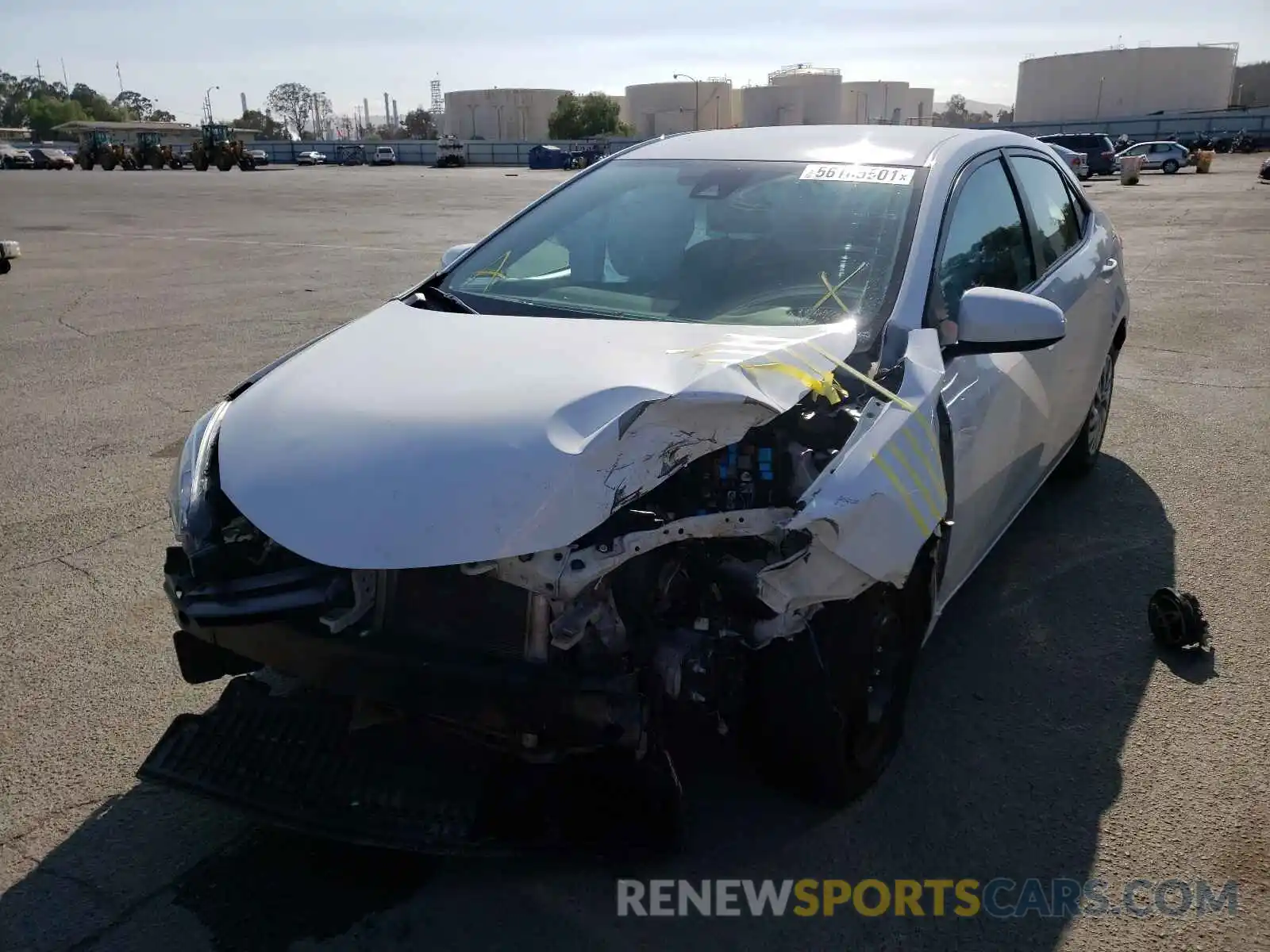 2 Photograph of a damaged car 5YFBURHE7KP866210 TOYOTA COROLLA 2019