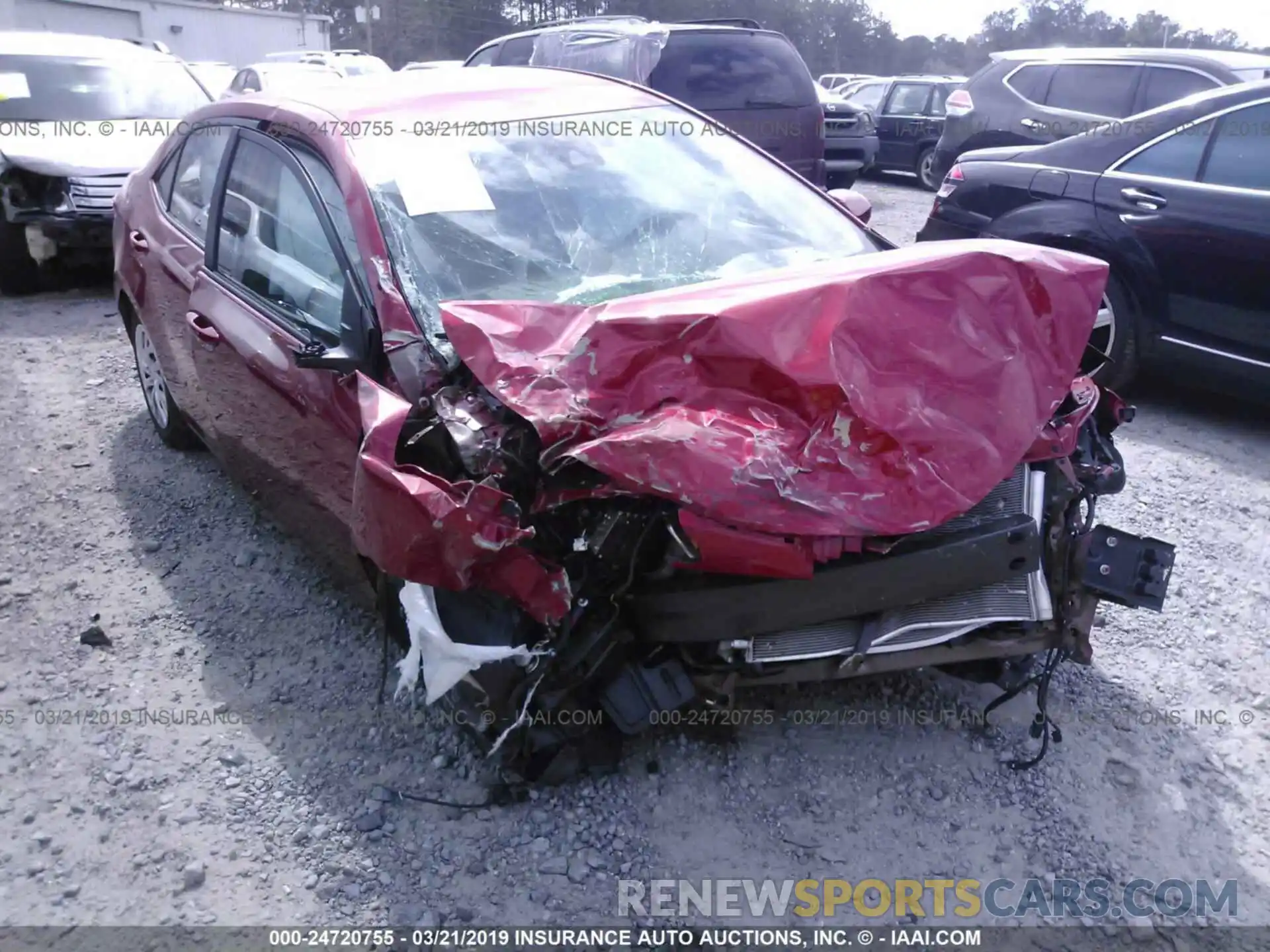 1 Photograph of a damaged car 5YFBURHE7KP866255 TOYOTA COROLLA 2019