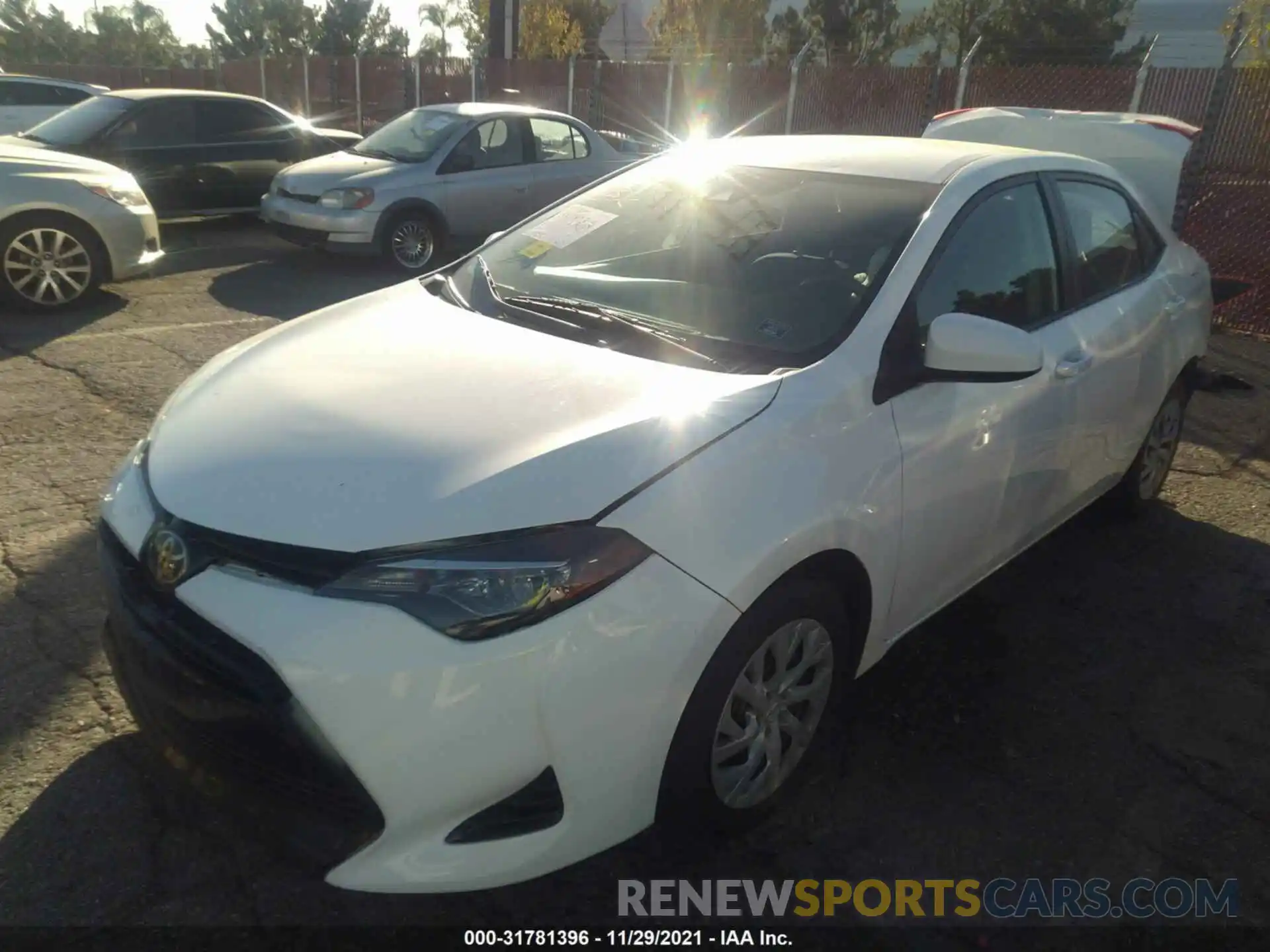 2 Photograph of a damaged car 5YFBURHE7KP866613 TOYOTA COROLLA 2019