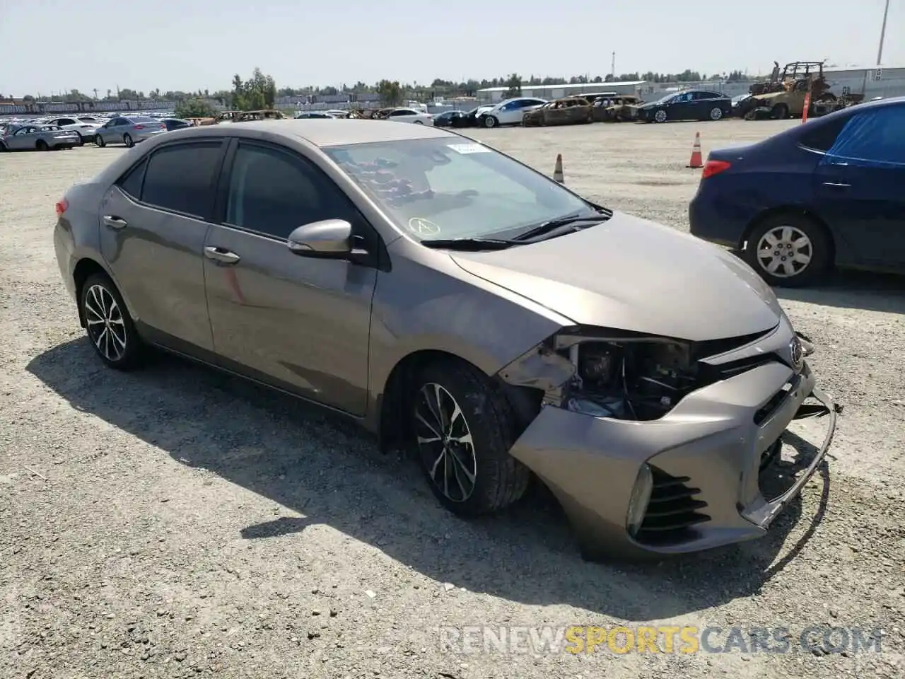 1 Photograph of a damaged car 5YFBURHE7KP866899 TOYOTA COROLLA 2019