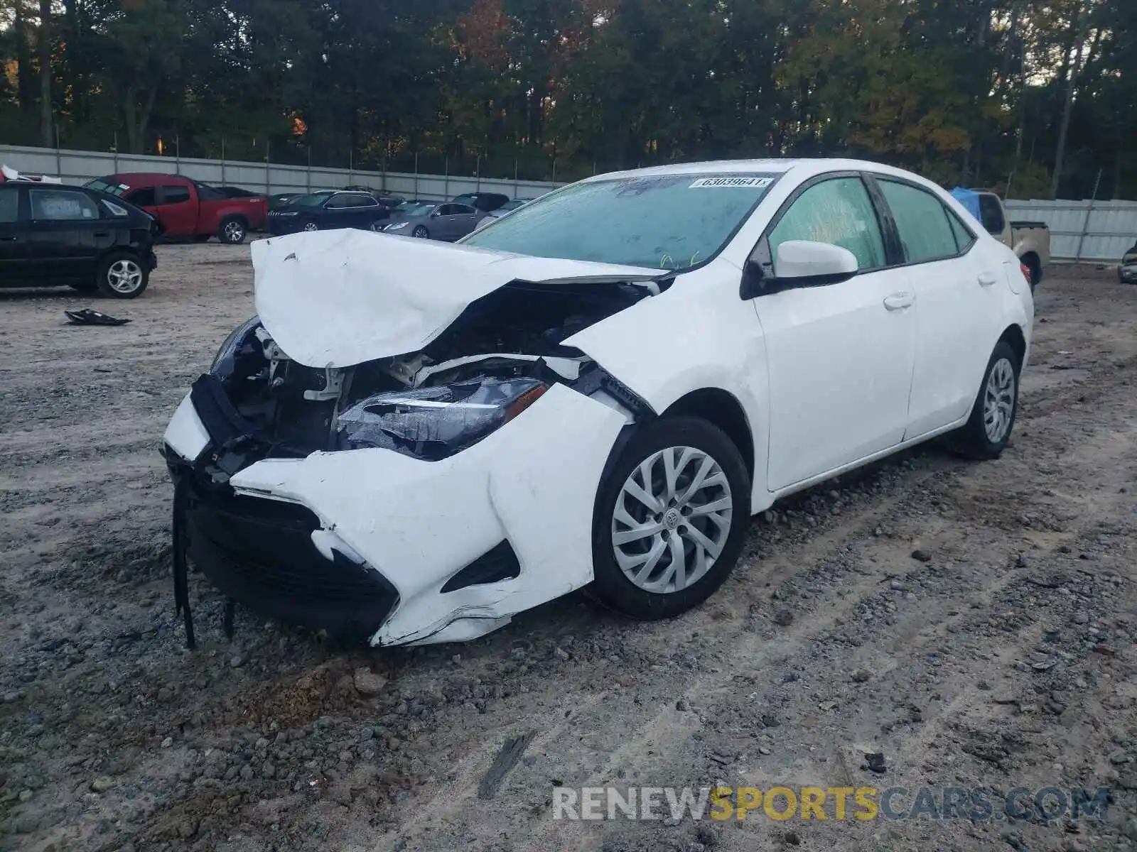 2 Photograph of a damaged car 5YFBURHE7KP867180 TOYOTA COROLLA 2019