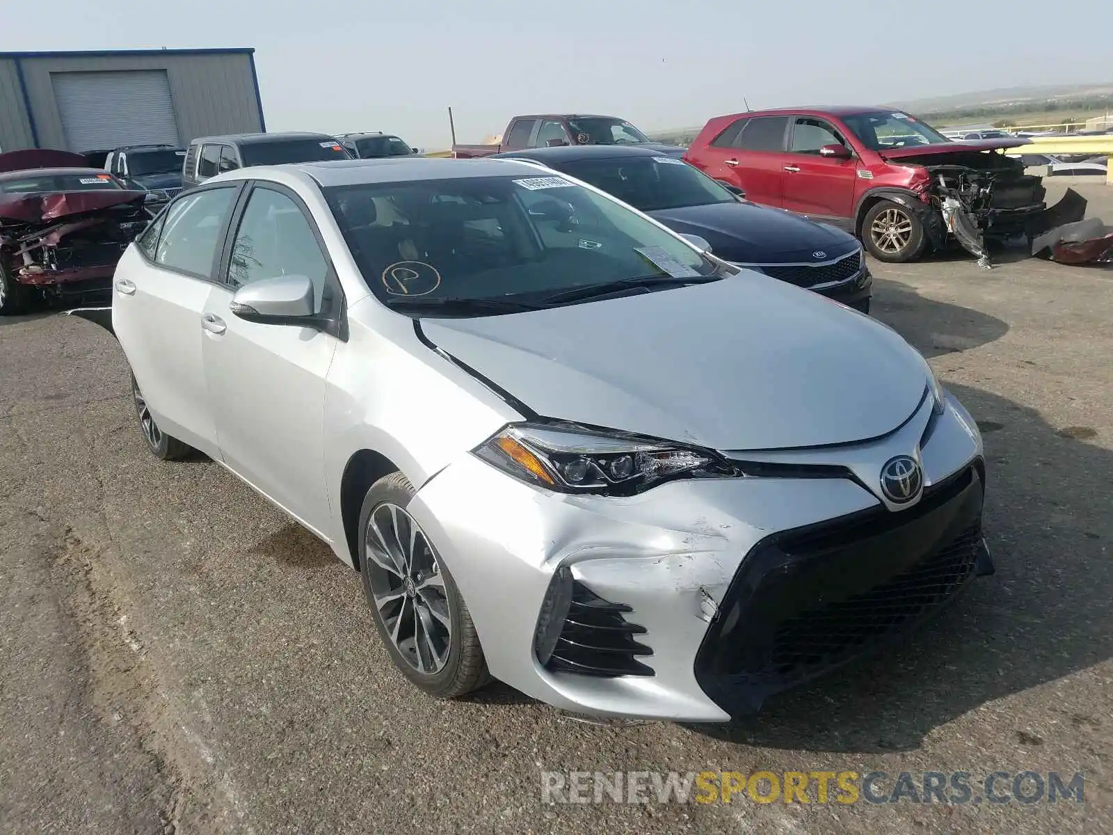 1 Photograph of a damaged car 5YFBURHE7KP867485 TOYOTA COROLLA 2019