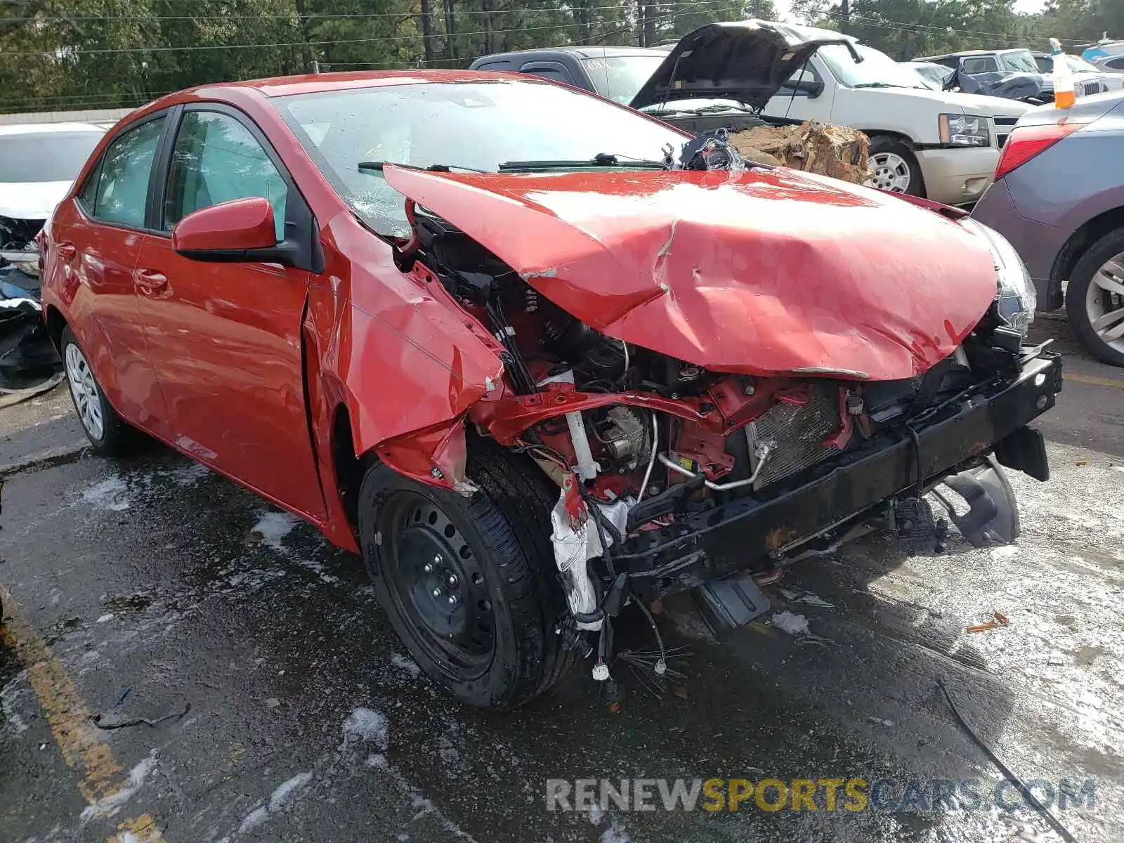 1 Photograph of a damaged car 5YFBURHE7KP867602 TOYOTA COROLLA 2019