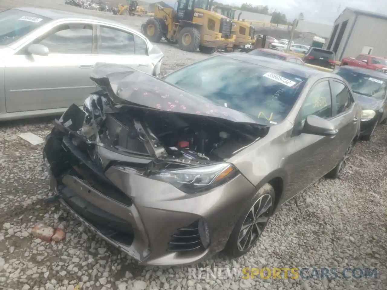 2 Photograph of a damaged car 5YFBURHE7KP868555 TOYOTA COROLLA 2019