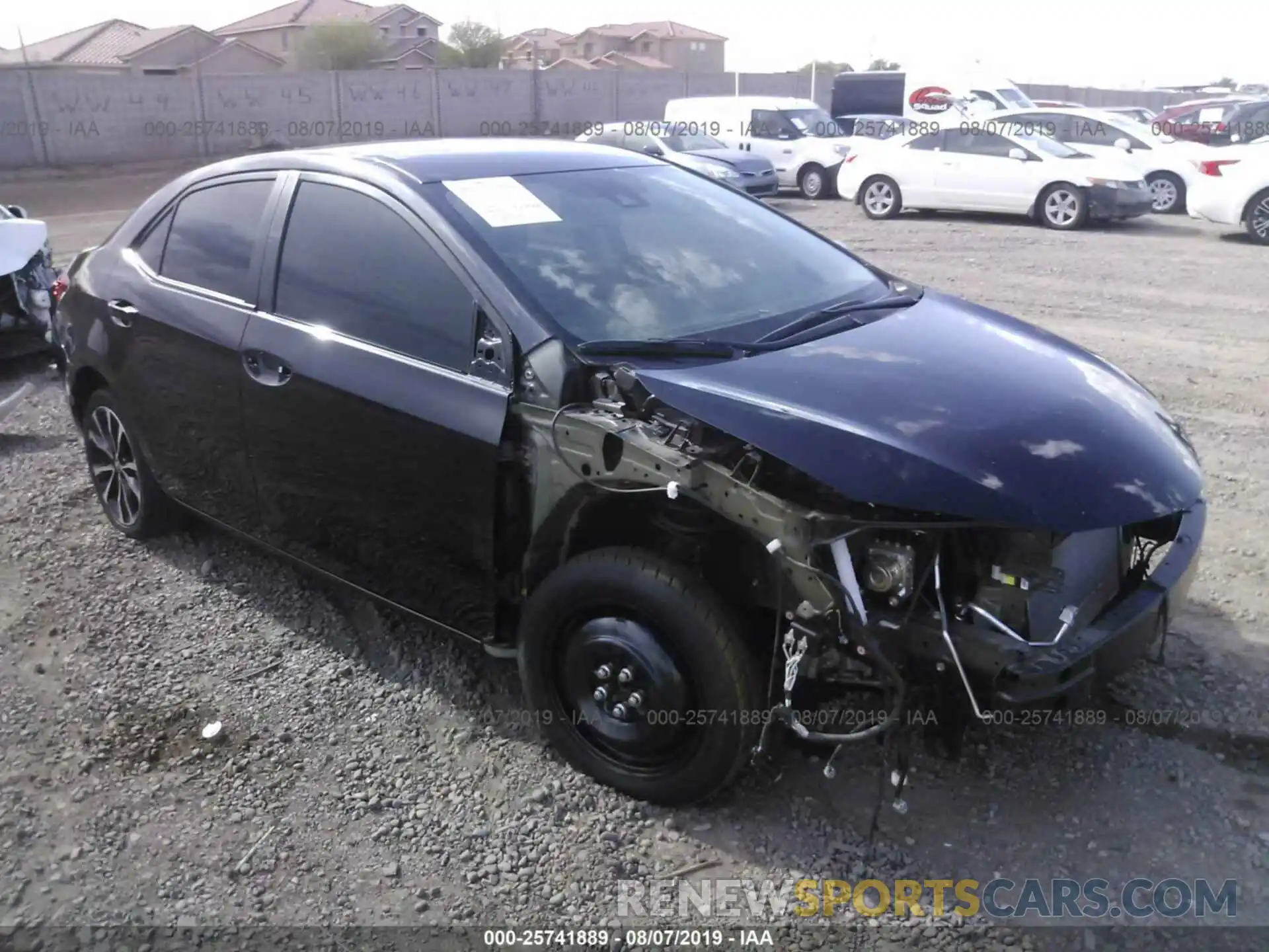 1 Photograph of a damaged car 5YFBURHE7KP868586 TOYOTA COROLLA 2019