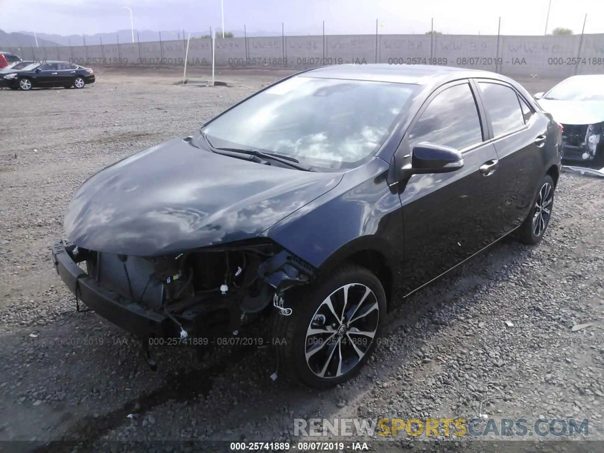 2 Photograph of a damaged car 5YFBURHE7KP868586 TOYOTA COROLLA 2019