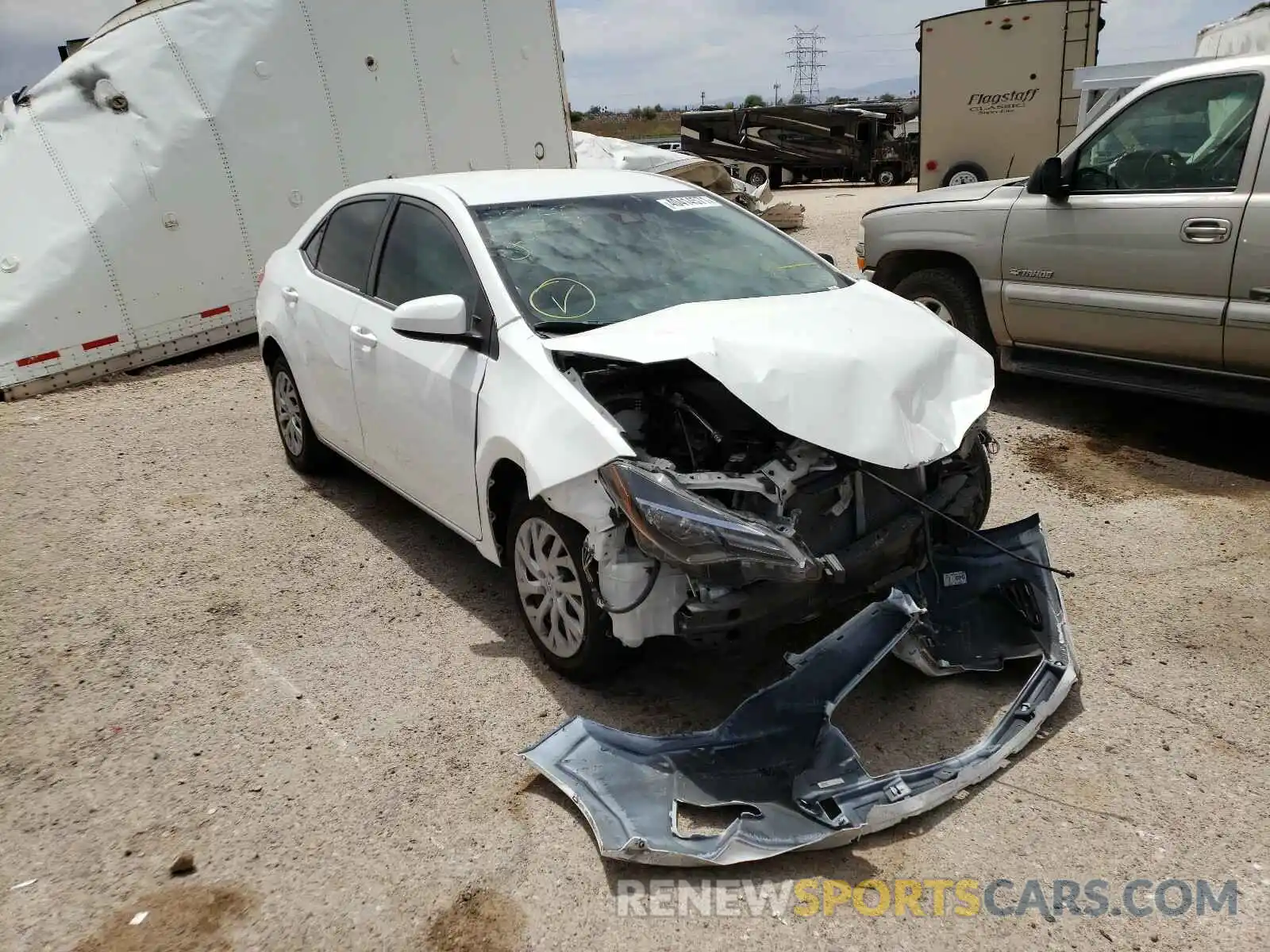 1 Photograph of a damaged car 5YFBURHE7KP868734 TOYOTA COROLLA 2019