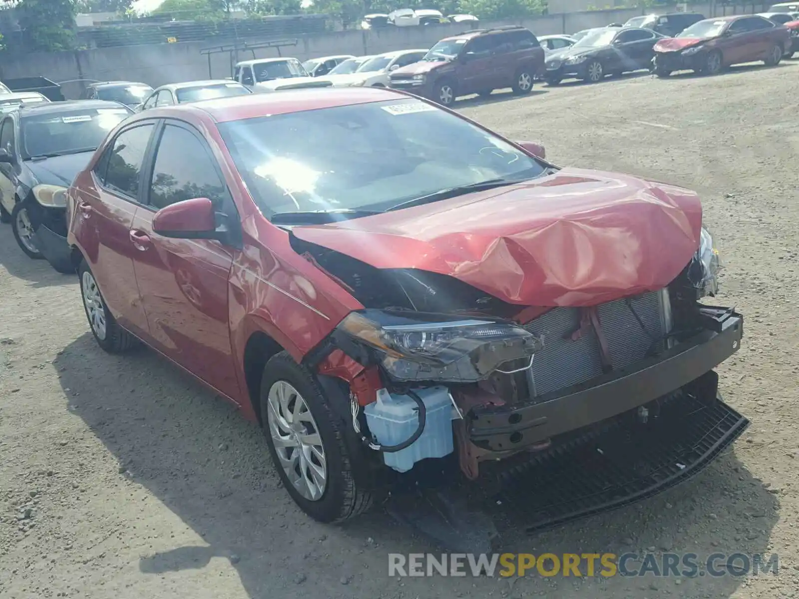 1 Photograph of a damaged car 5YFBURHE7KP869012 TOYOTA COROLLA 2019