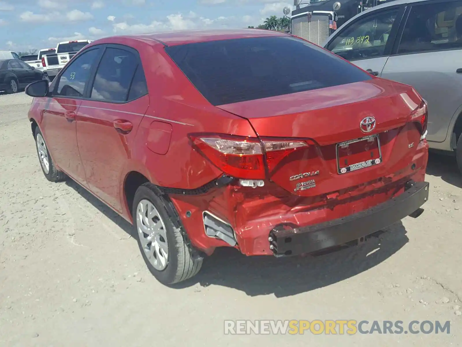 3 Photograph of a damaged car 5YFBURHE7KP869012 TOYOTA COROLLA 2019