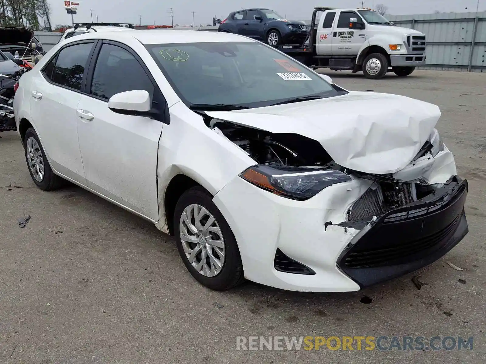 1 Photograph of a damaged car 5YFBURHE7KP869186 TOYOTA COROLLA 2019