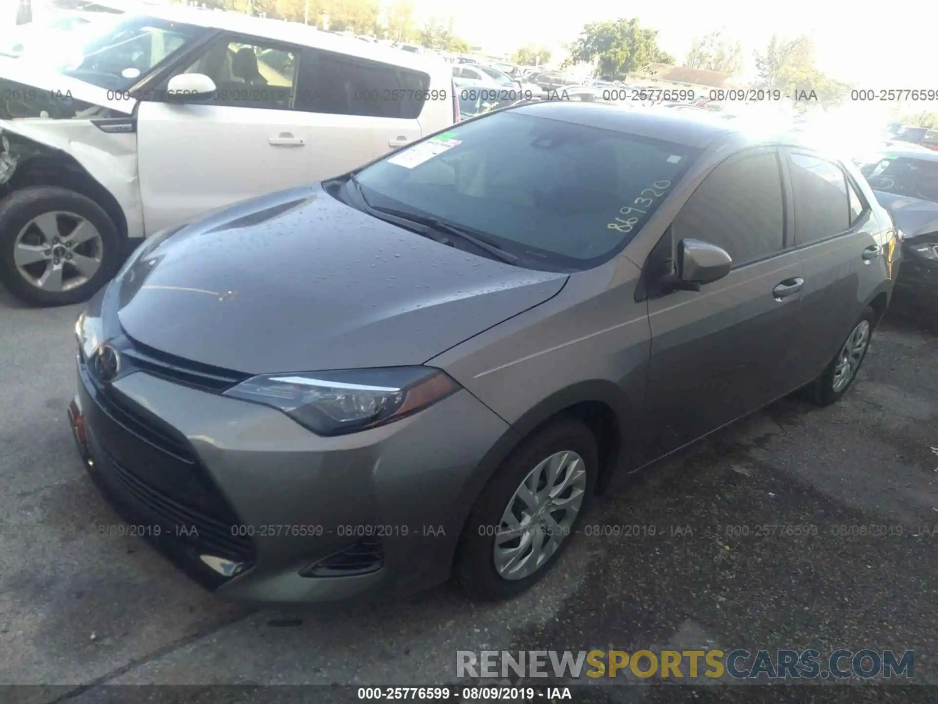 2 Photograph of a damaged car 5YFBURHE7KP869320 TOYOTA COROLLA 2019