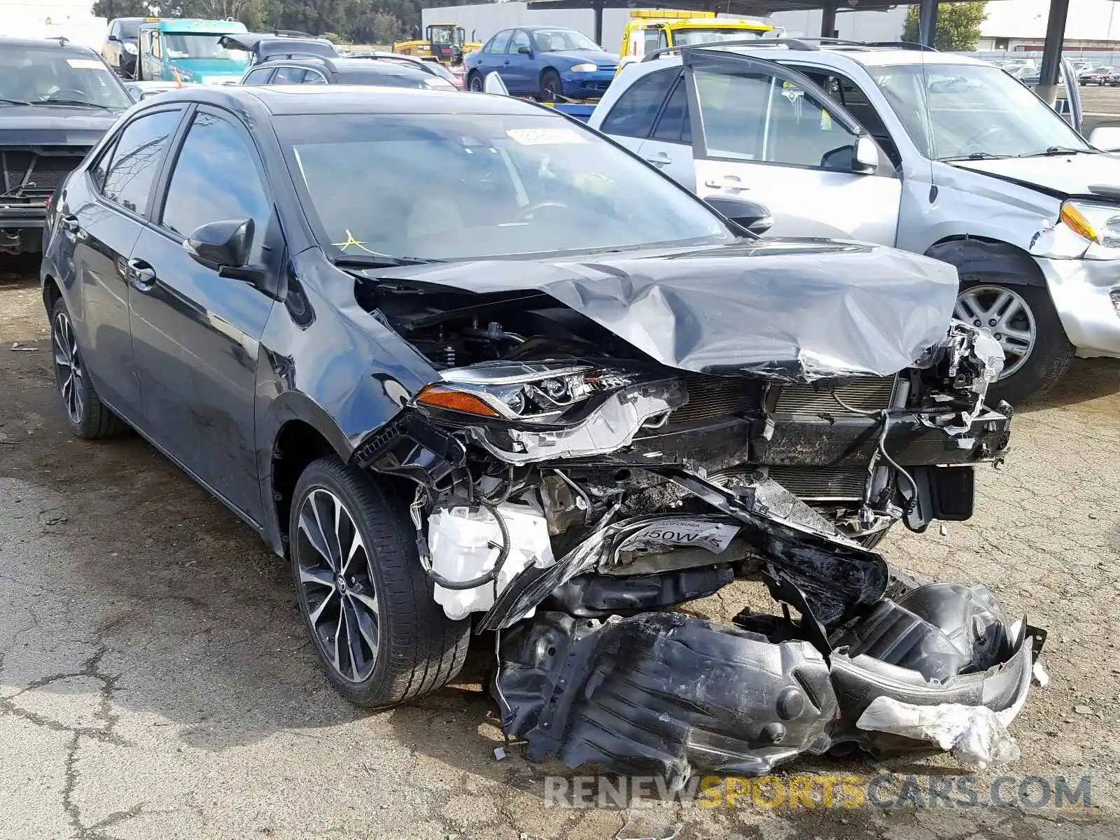 1 Photograph of a damaged car 5YFBURHE7KP869351 TOYOTA COROLLA 2019