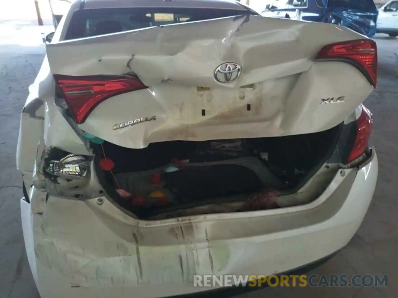 9 Photograph of a damaged car 5YFBURHE7KP869706 TOYOTA COROLLA 2019