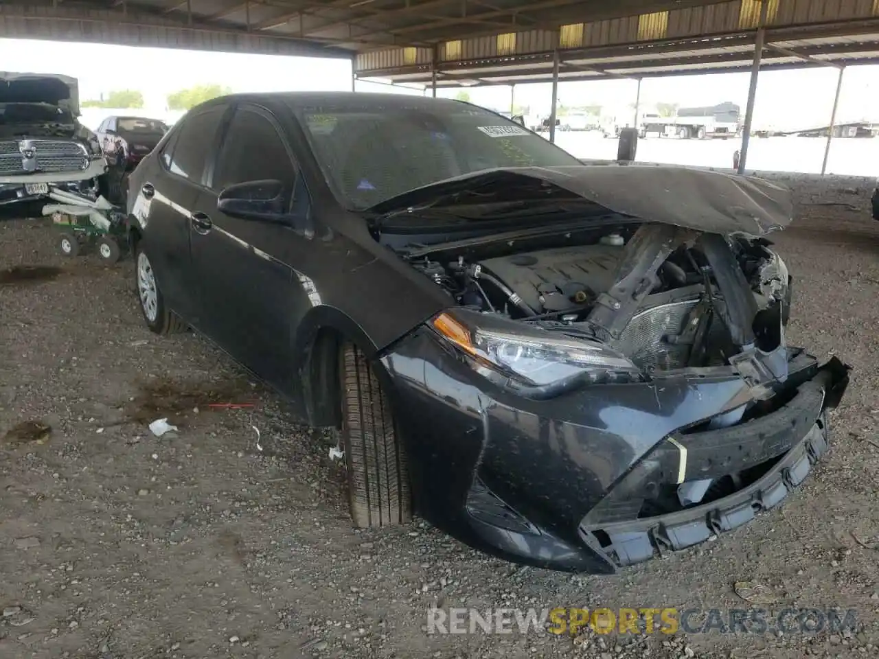 1 Photograph of a damaged car 5YFBURHE7KP870595 TOYOTA COROLLA 2019