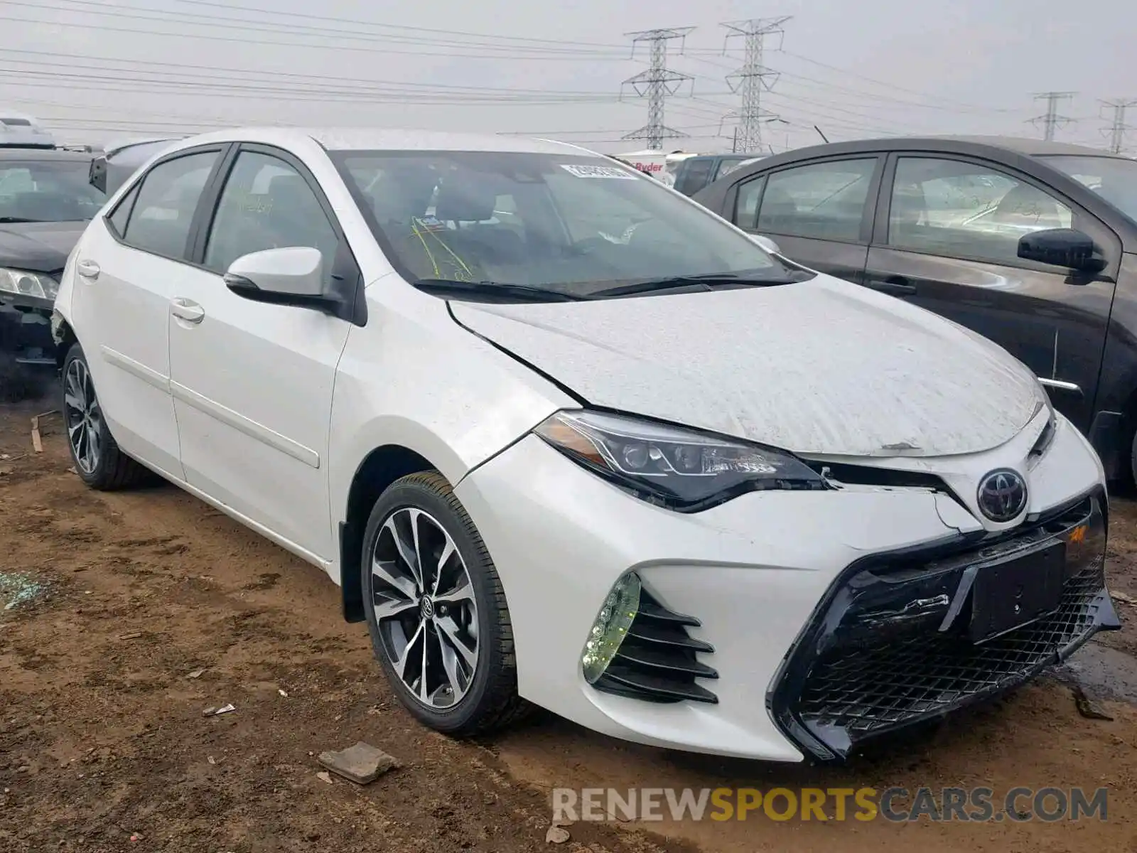 1 Photograph of a damaged car 5YFBURHE7KP870807 TOYOTA COROLLA 2019