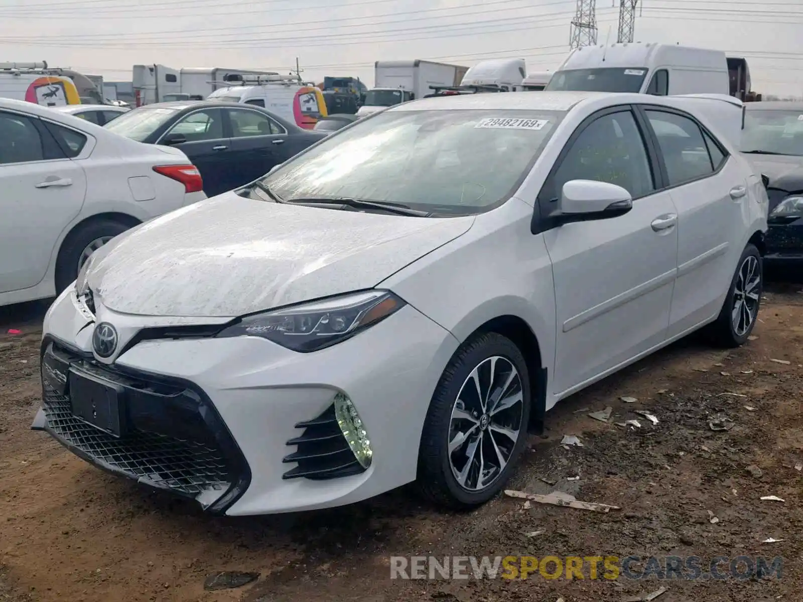 2 Photograph of a damaged car 5YFBURHE7KP870807 TOYOTA COROLLA 2019