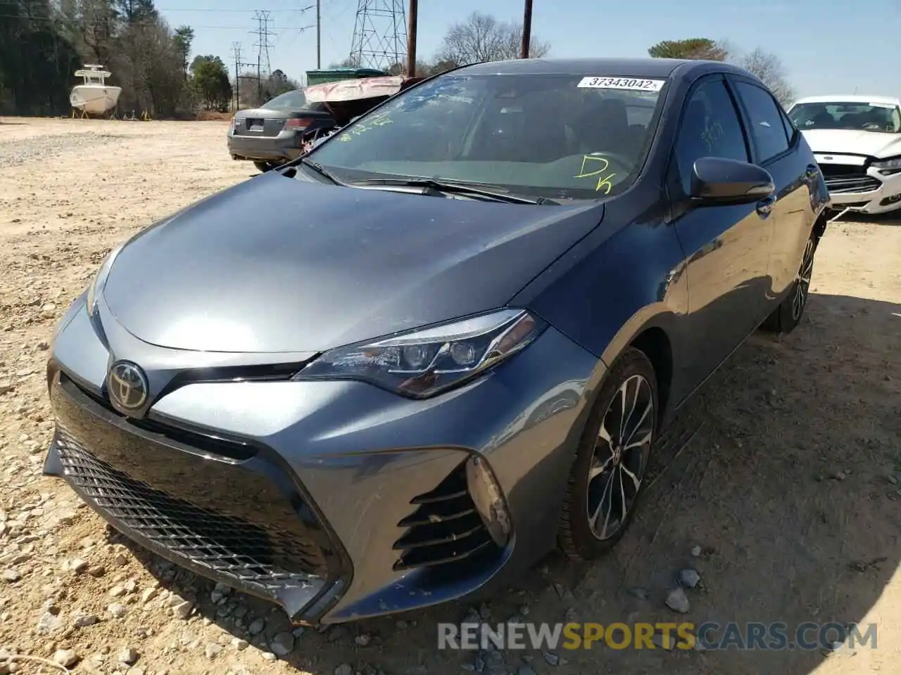 2 Photograph of a damaged car 5YFBURHE7KP870919 TOYOTA COROLLA 2019