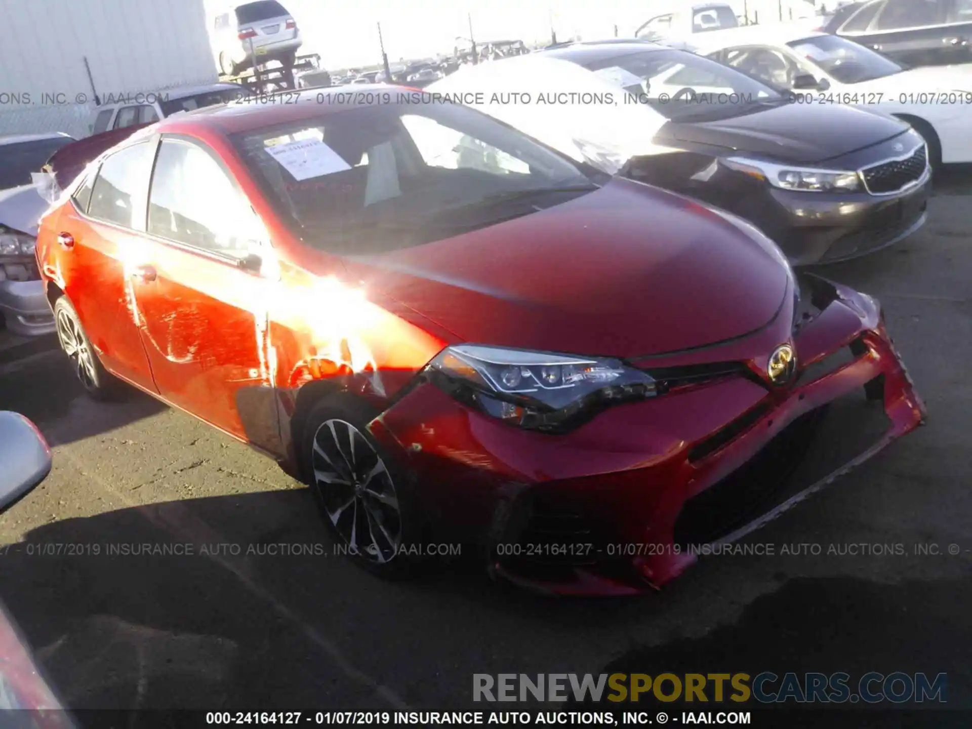 1 Photograph of a damaged car 5YFBURHE7KP871231 TOYOTA COROLLA 2019