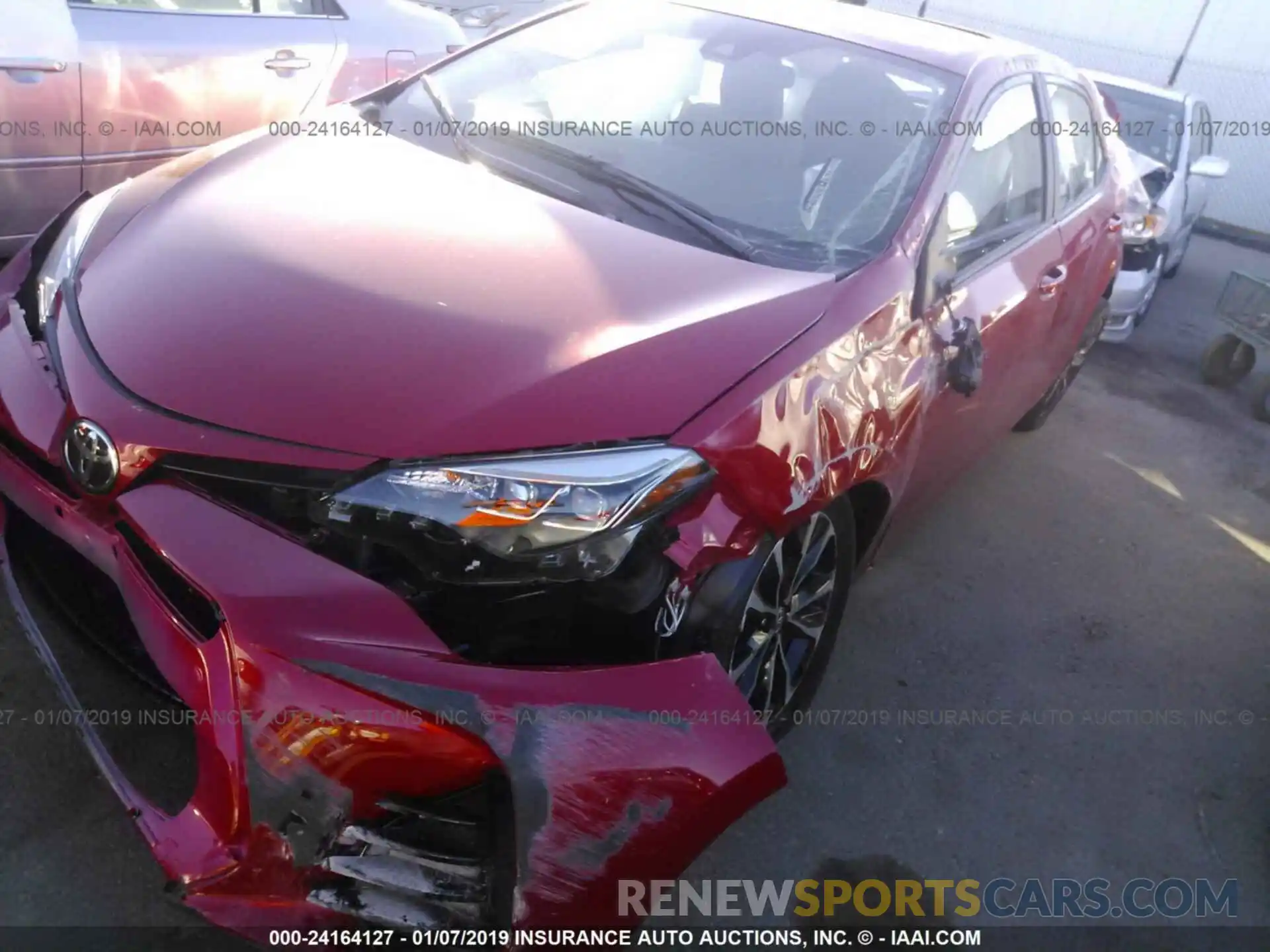 2 Photograph of a damaged car 5YFBURHE7KP871231 TOYOTA COROLLA 2019