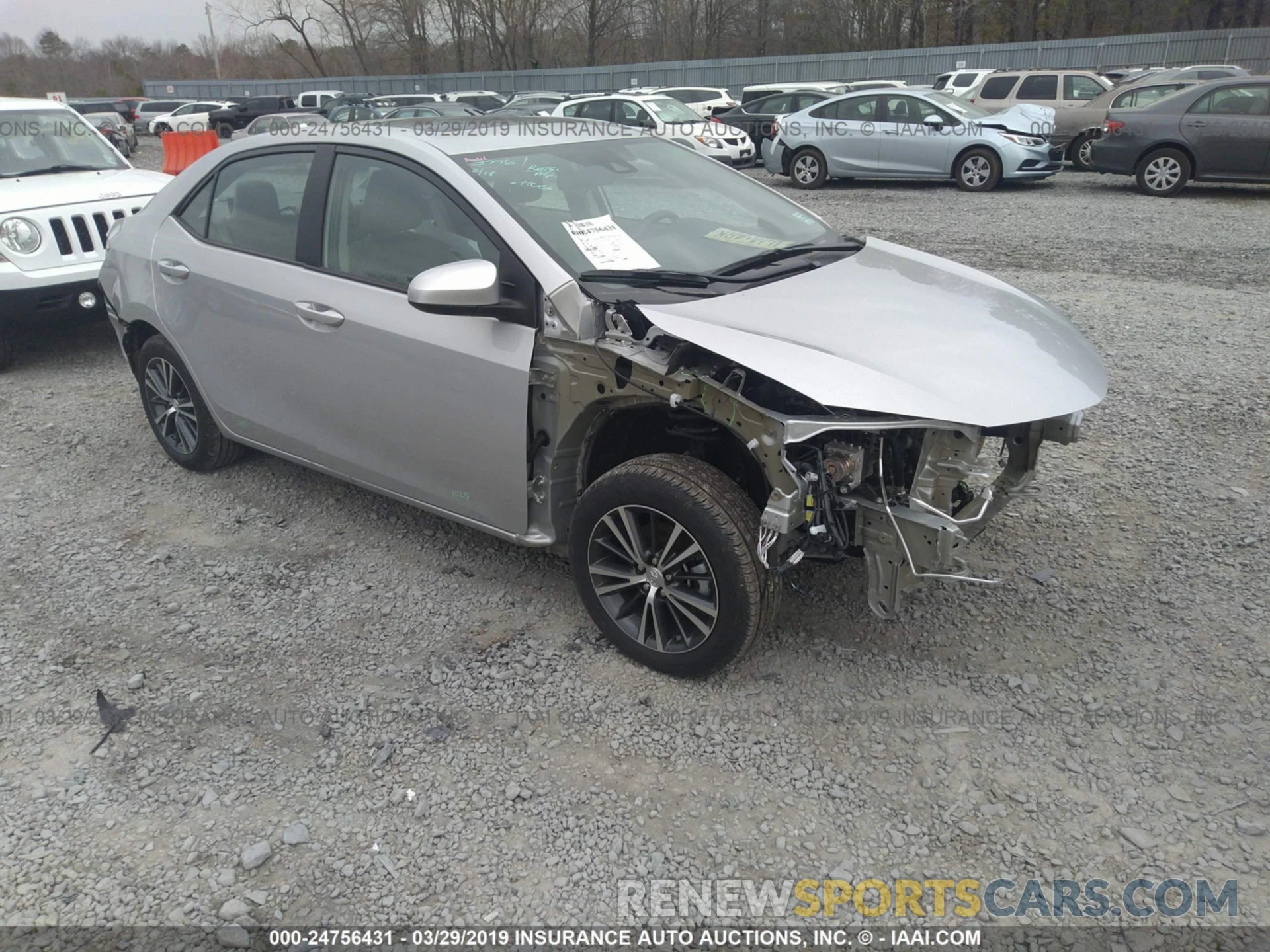 1 Photograph of a damaged car 5YFBURHE7KP871536 TOYOTA COROLLA 2019