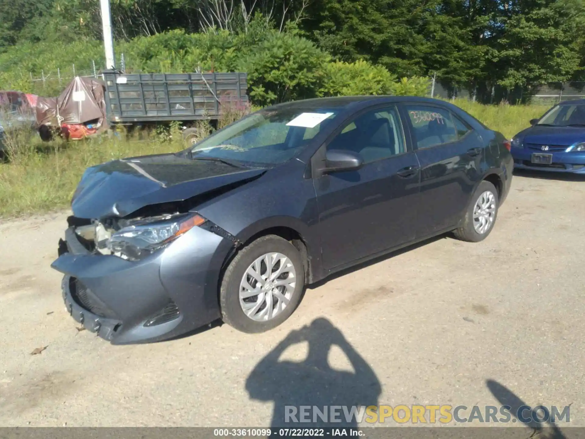 2 Photograph of a damaged car 5YFBURHE7KP871634 TOYOTA COROLLA 2019