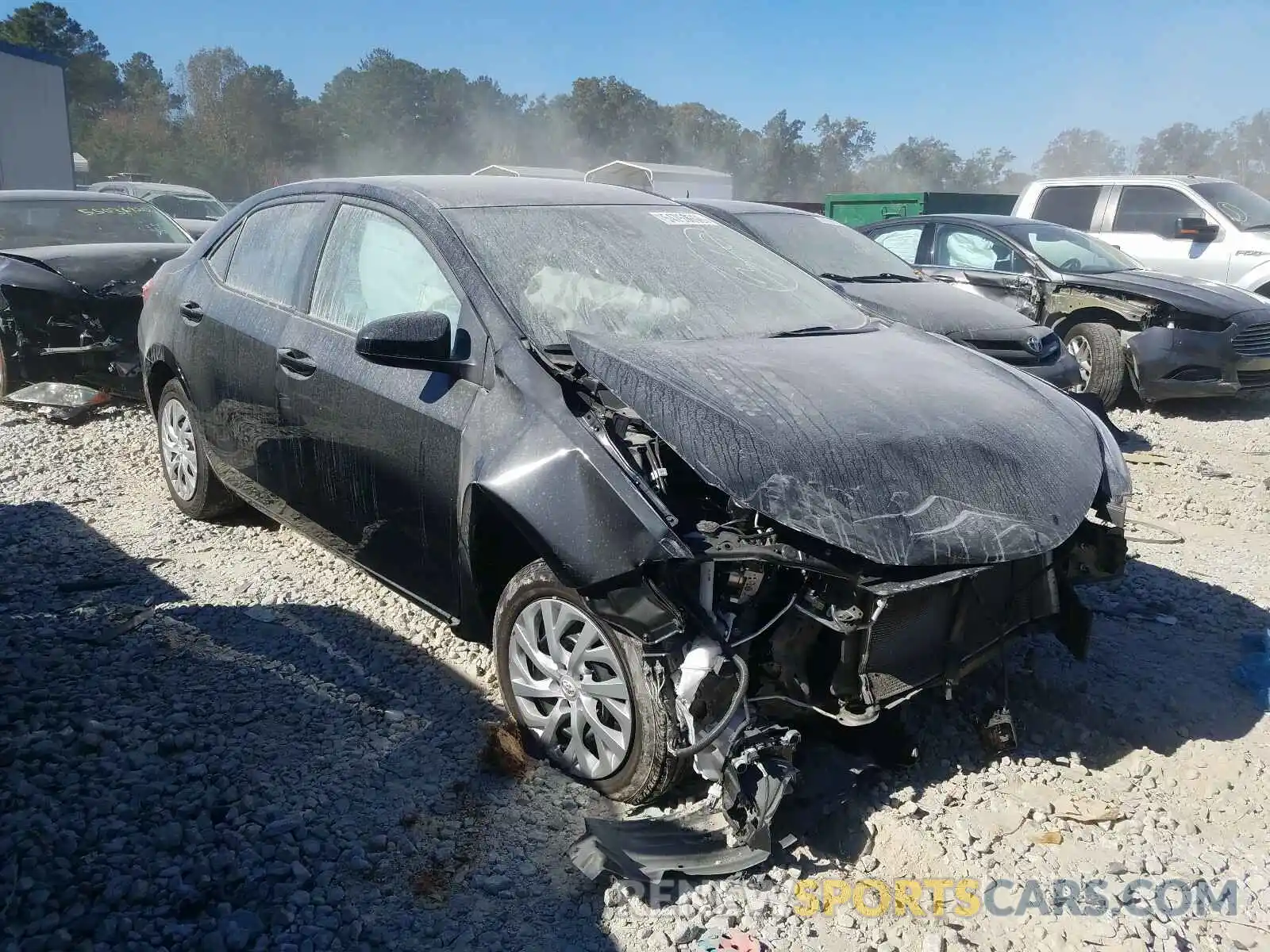 1 Photograph of a damaged car 5YFBURHE7KP871939 TOYOTA COROLLA 2019