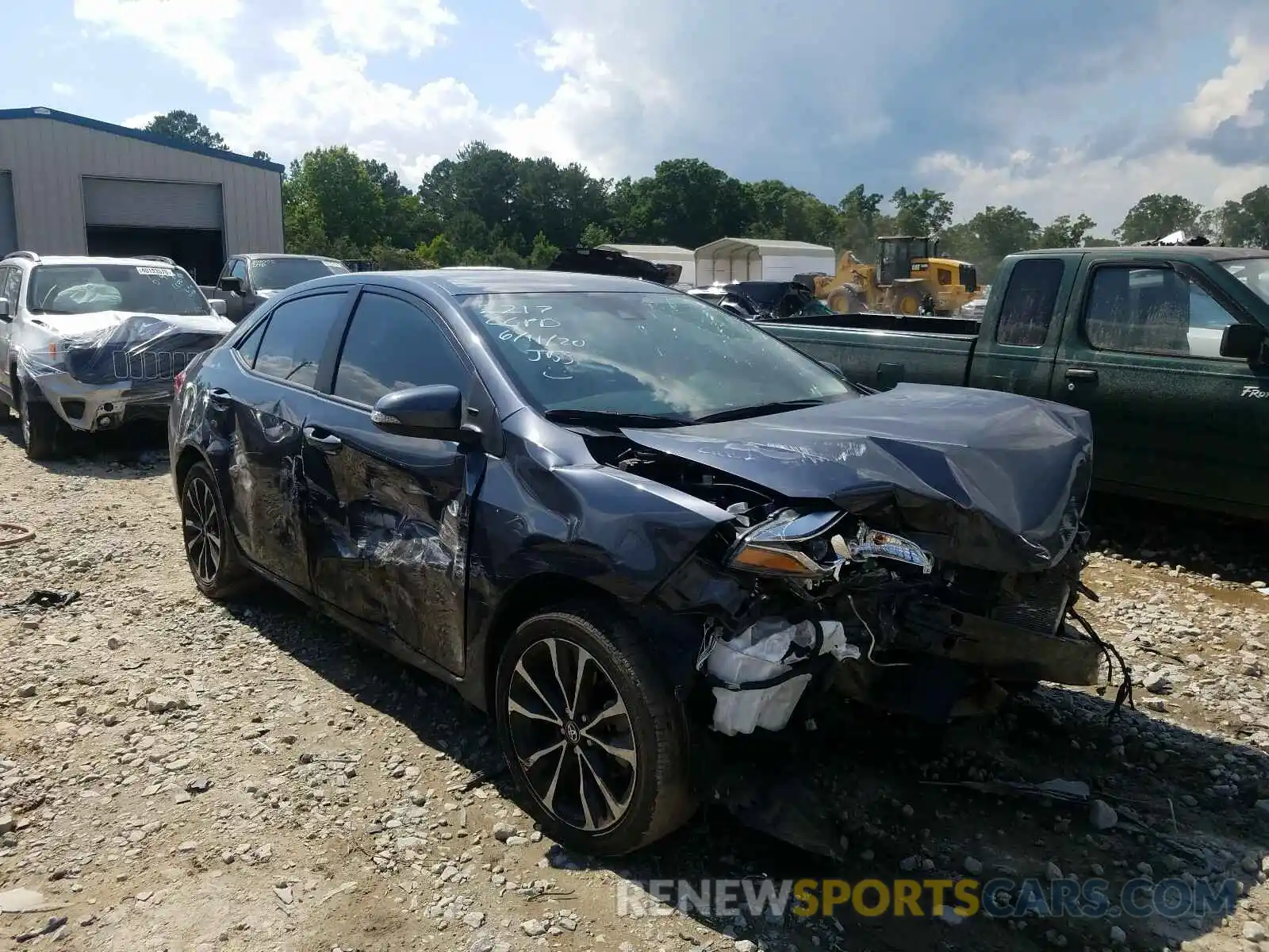 1 Photograph of a damaged car 5YFBURHE7KP872217 TOYOTA COROLLA 2019