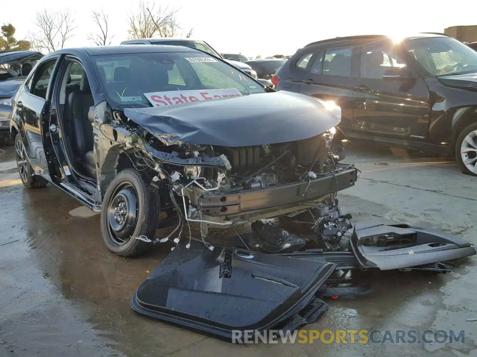 1 Photograph of a damaged car 5YFBURHE7KP872766 TOYOTA COROLLA 2019