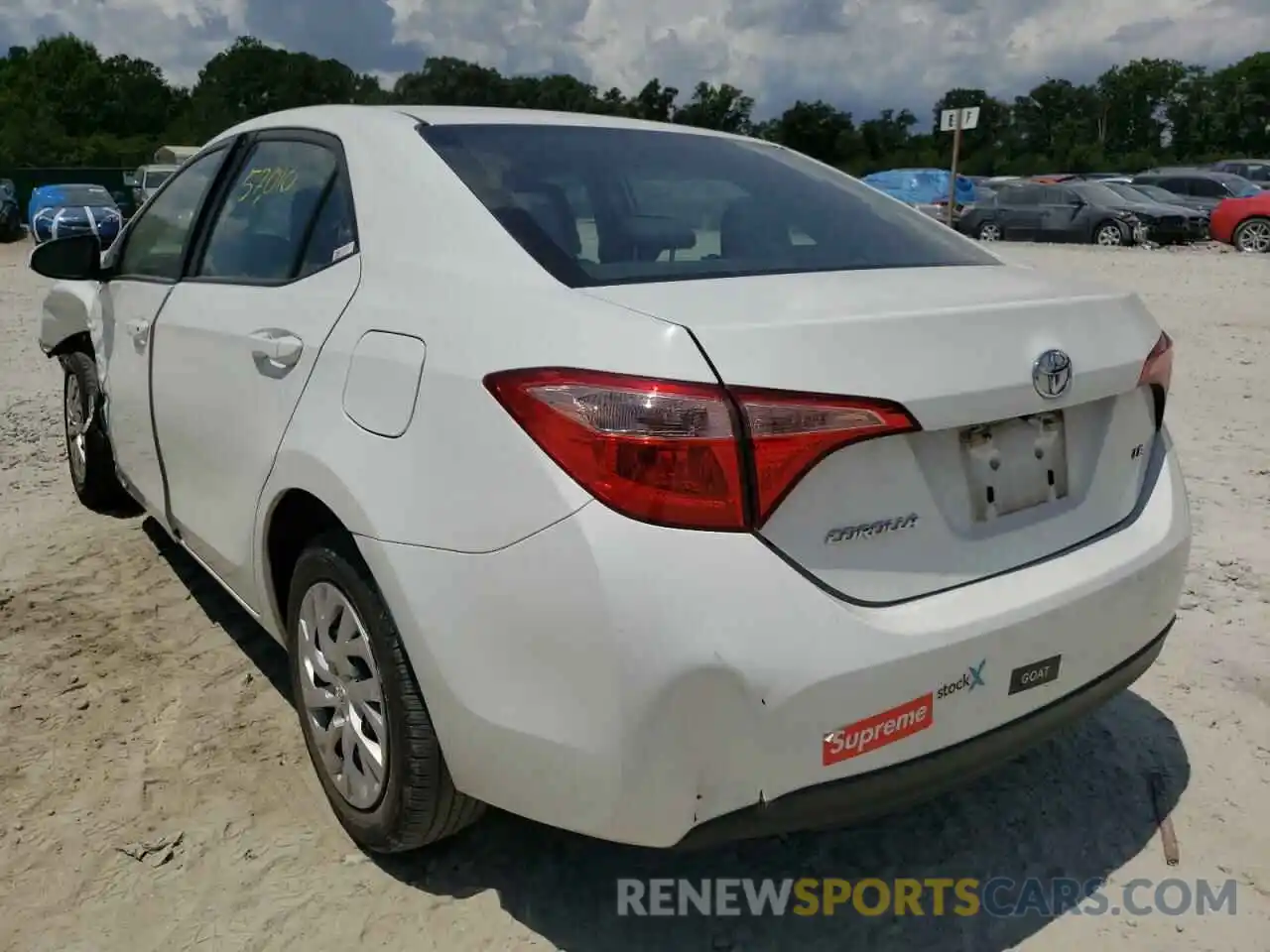 3 Photograph of a damaged car 5YFBURHE7KP873383 TOYOTA COROLLA 2019