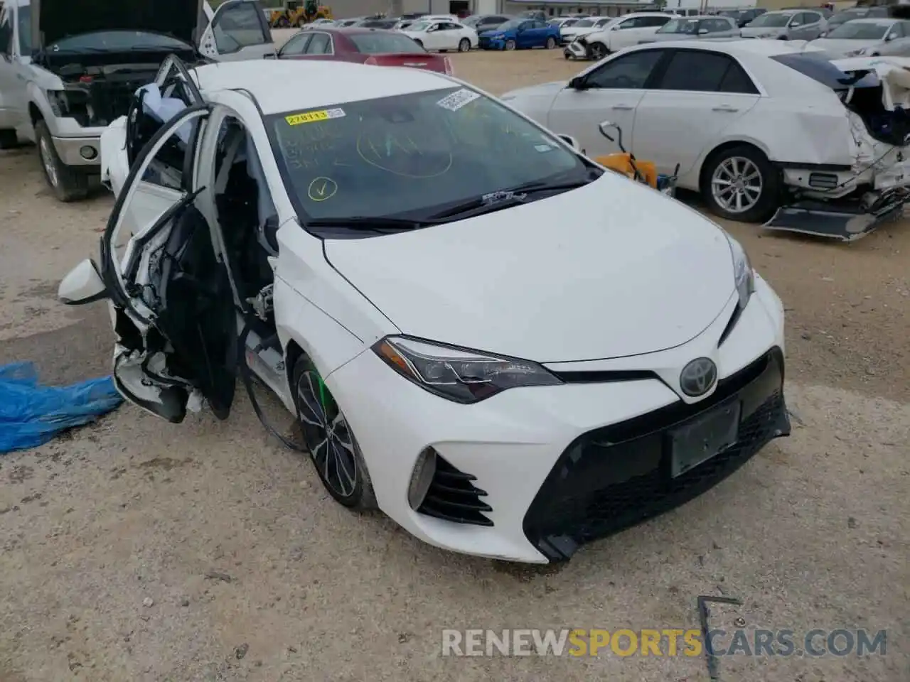 1 Photograph of a damaged car 5YFBURHE7KP873416 TOYOTA COROLLA 2019