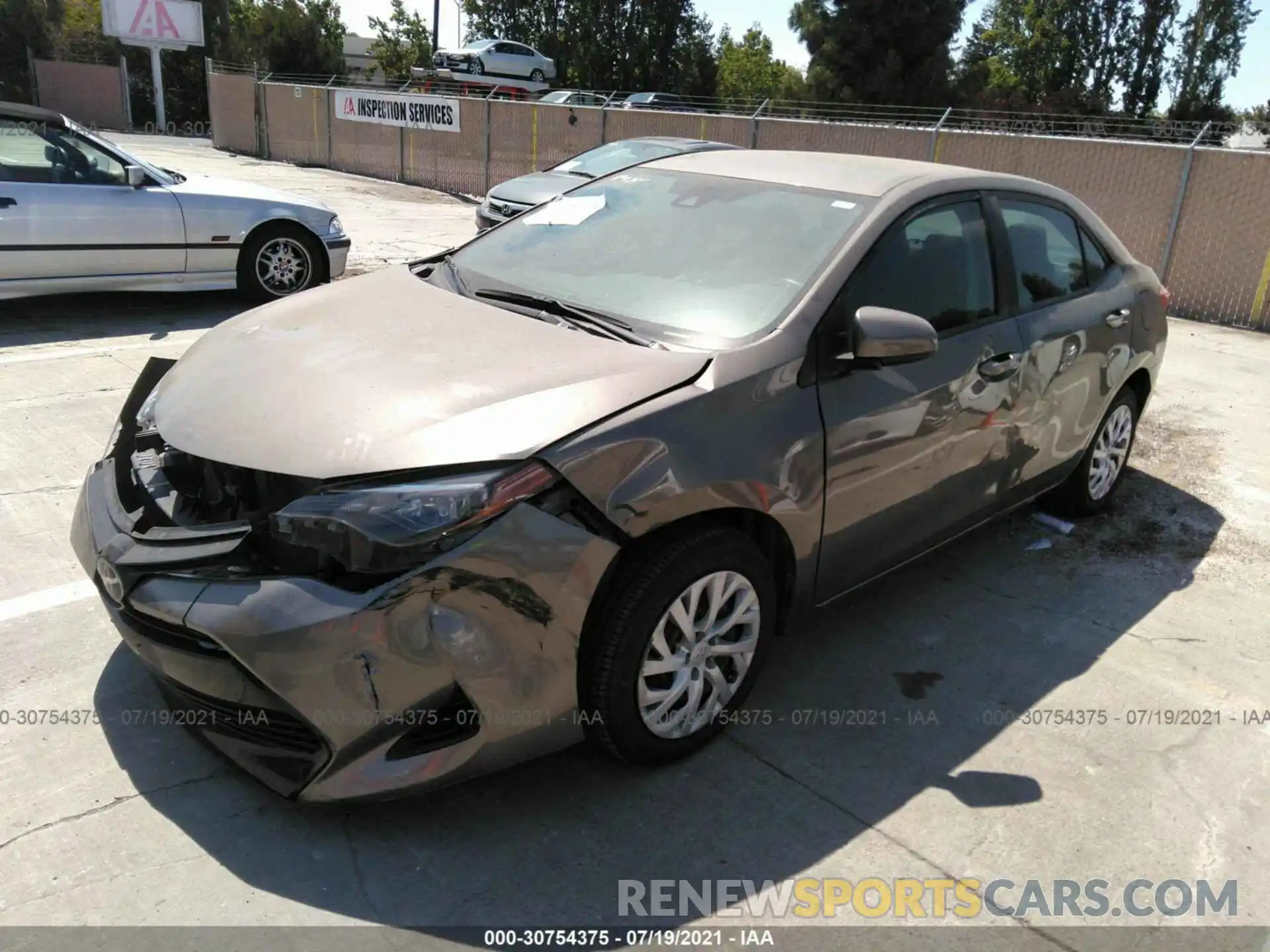 2 Photograph of a damaged car 5YFBURHE7KP873576 TOYOTA COROLLA 2019