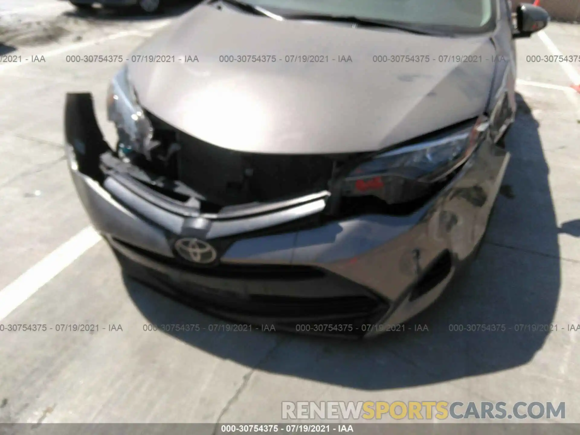 6 Photograph of a damaged car 5YFBURHE7KP873576 TOYOTA COROLLA 2019