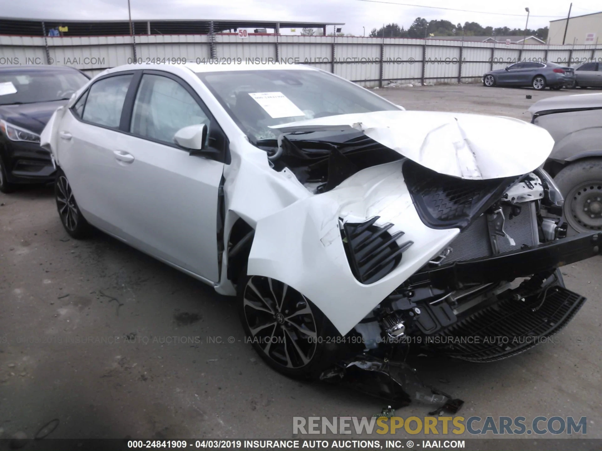 1 Photograph of a damaged car 5YFBURHE7KP873996 TOYOTA COROLLA 2019