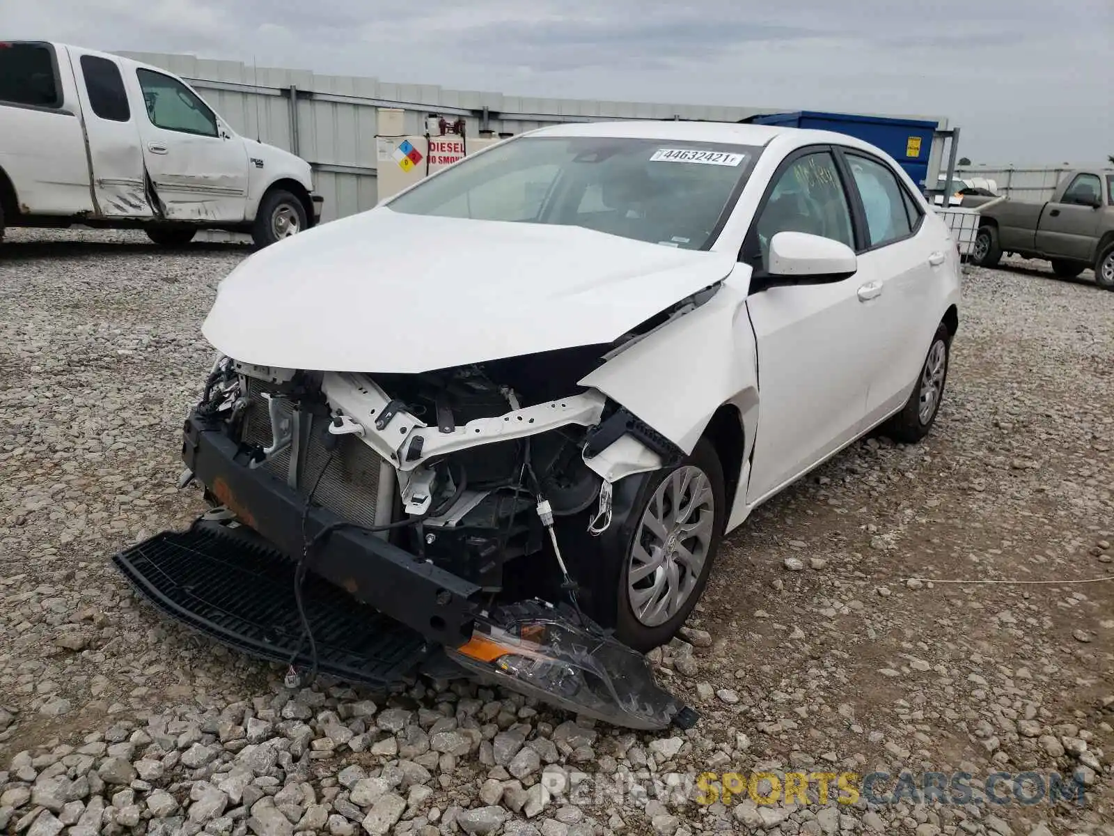 2 Photograph of a damaged car 5YFBURHE7KP874212 TOYOTA COROLLA 2019