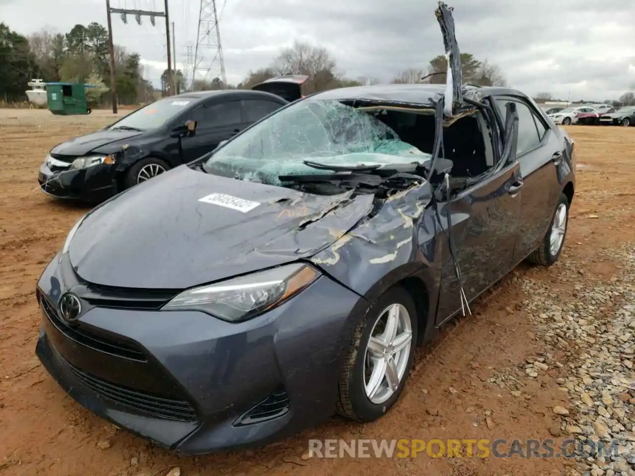 2 Photograph of a damaged car 5YFBURHE7KP874470 TOYOTA COROLLA 2019