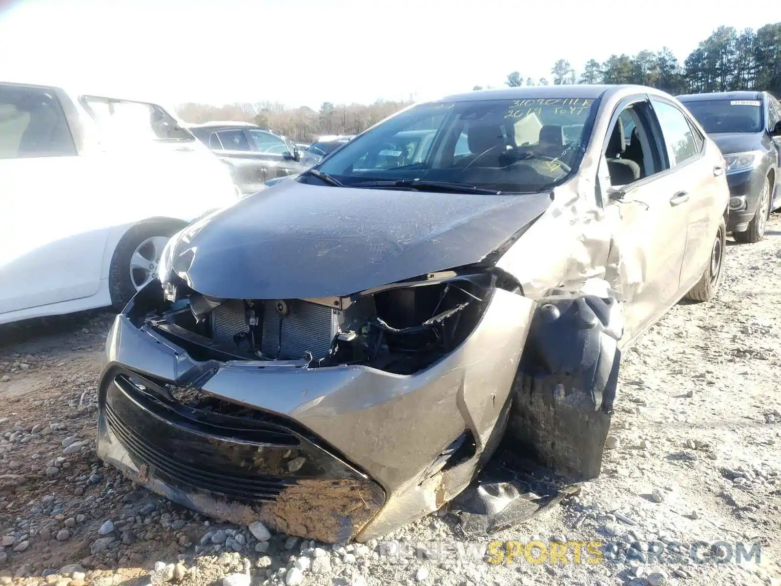 2 Photograph of a damaged car 5YFBURHE7KP874520 TOYOTA COROLLA 2019