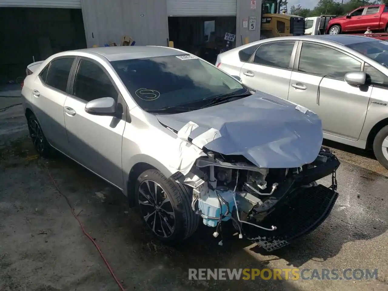 1 Photograph of a damaged car 5YFBURHE7KP874579 TOYOTA COROLLA 2019