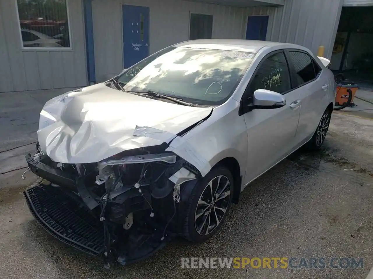 2 Photograph of a damaged car 5YFBURHE7KP874579 TOYOTA COROLLA 2019