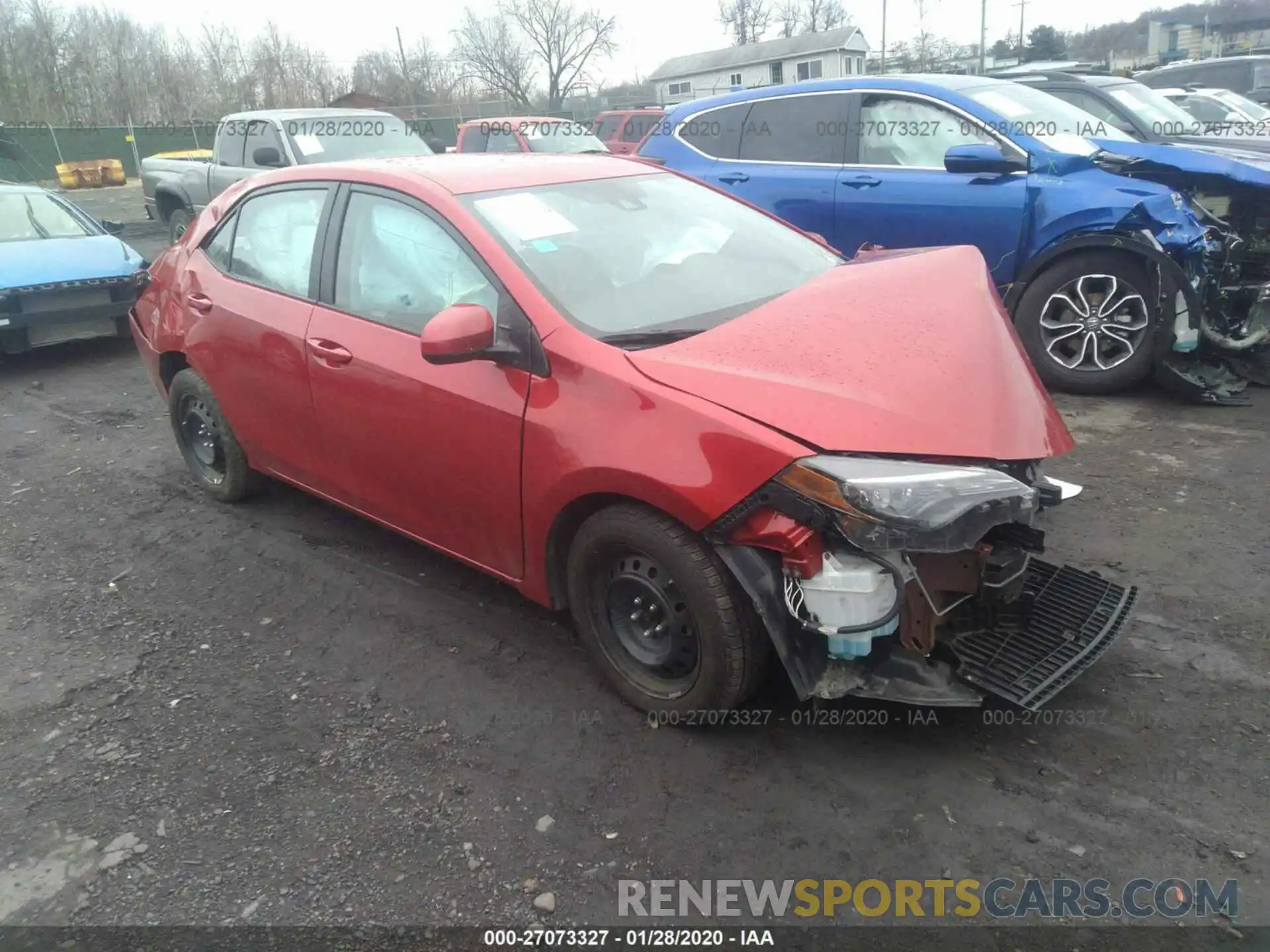 1 Photograph of a damaged car 5YFBURHE7KP874596 TOYOTA COROLLA 2019