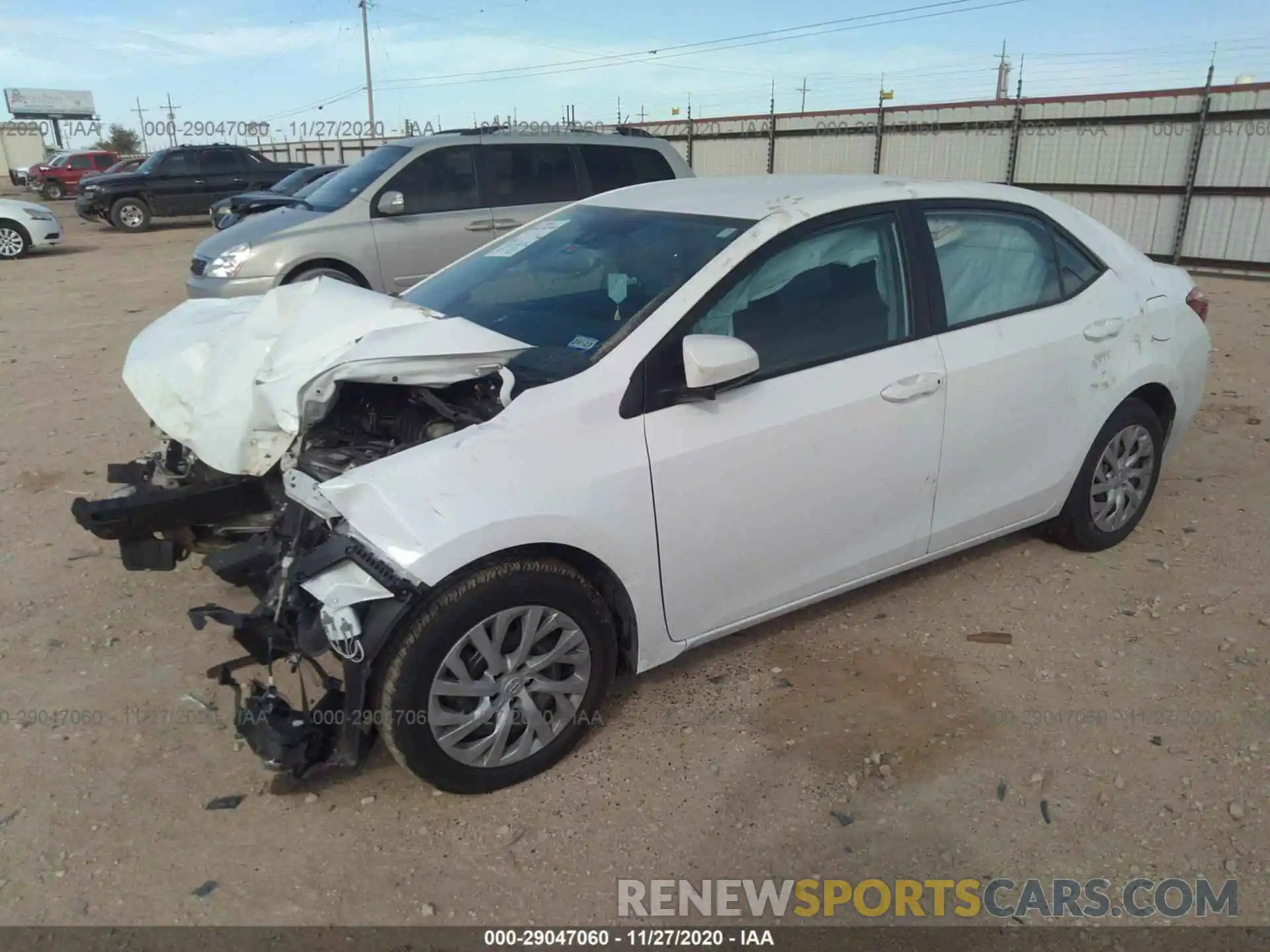 2 Photograph of a damaged car 5YFBURHE7KP874775 TOYOTA COROLLA 2019