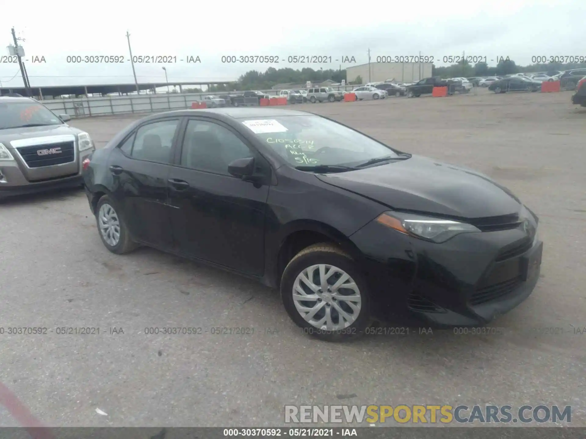 1 Photograph of a damaged car 5YFBURHE7KP874792 TOYOTA COROLLA 2019