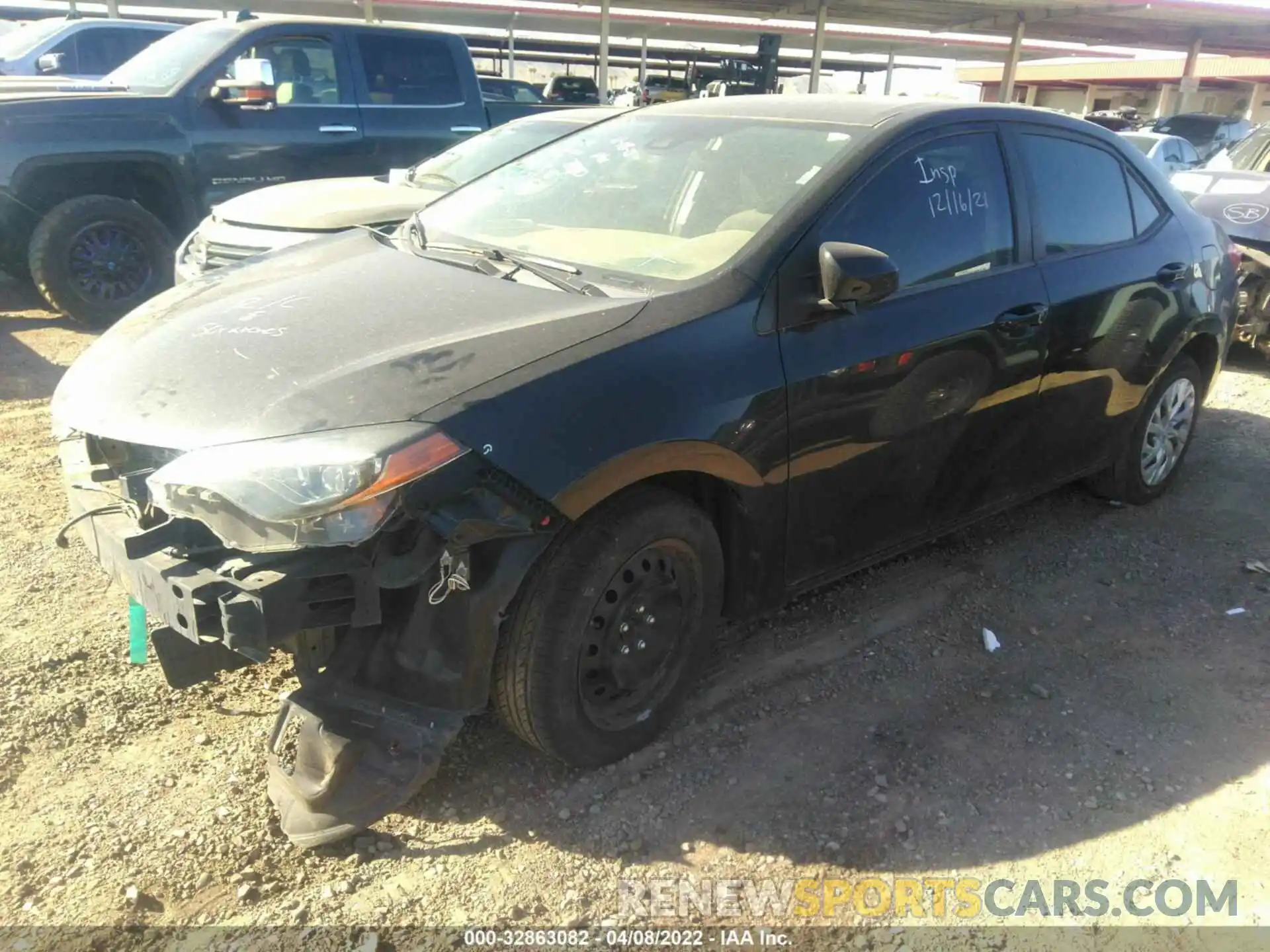 2 Photograph of a damaged car 5YFBURHE7KP874971 TOYOTA COROLLA 2019