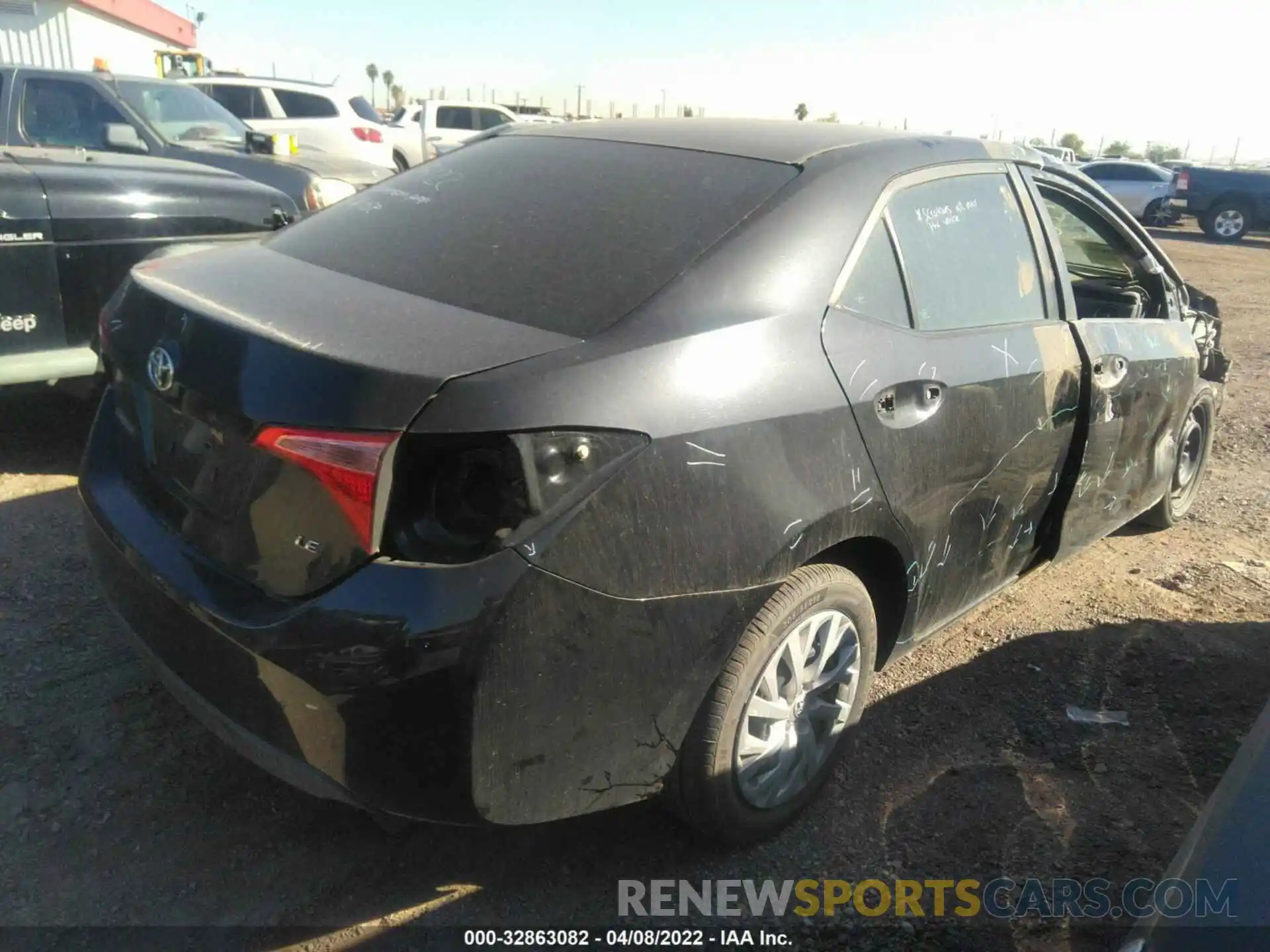 4 Photograph of a damaged car 5YFBURHE7KP874971 TOYOTA COROLLA 2019