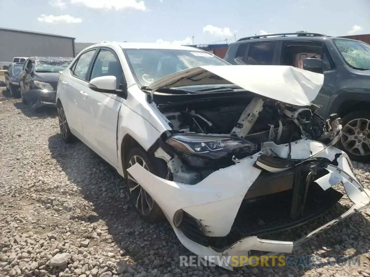 1 Photograph of a damaged car 5YFBURHE7KP875196 TOYOTA COROLLA 2019