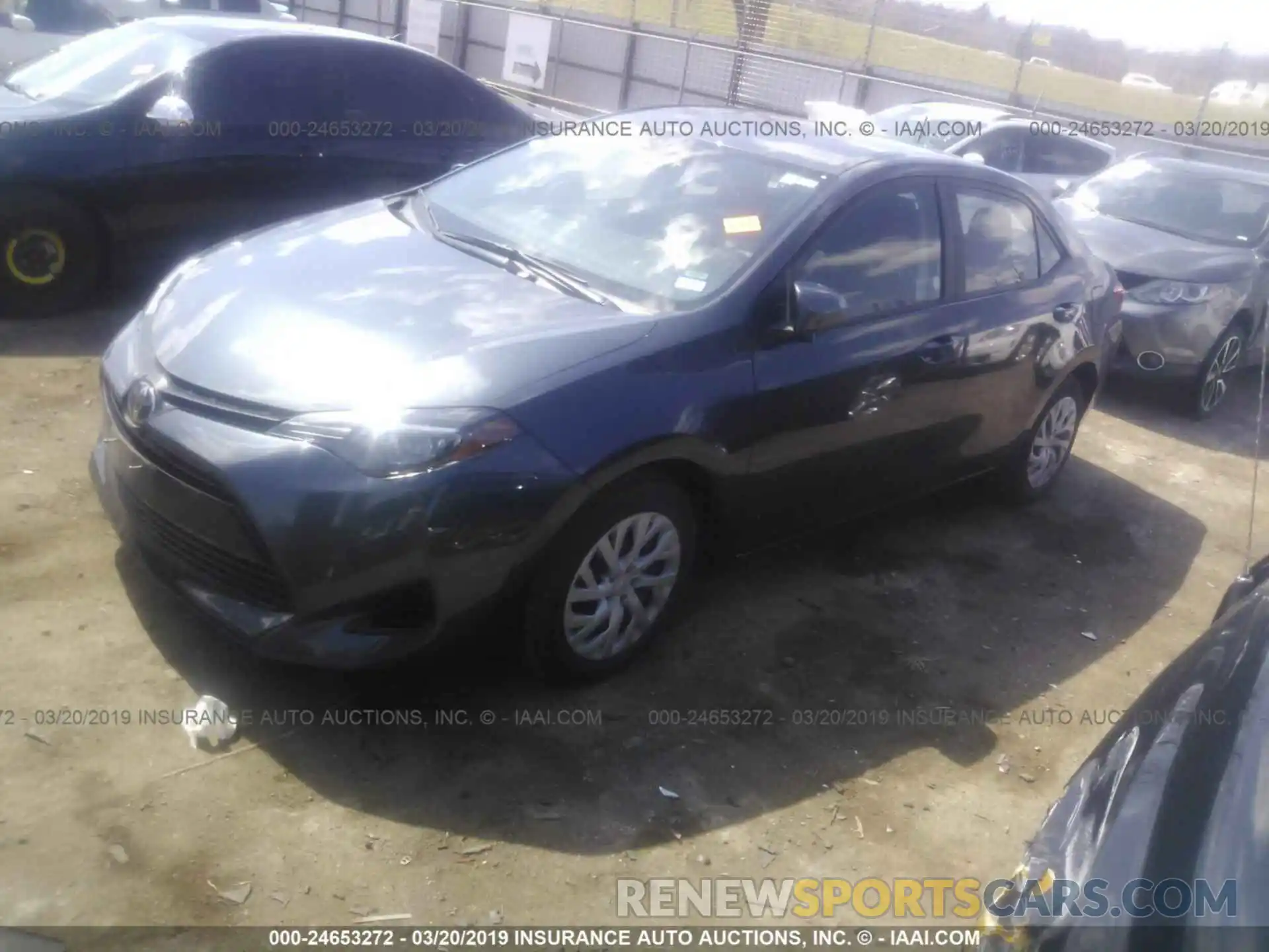 2 Photograph of a damaged car 5YFBURHE7KP875246 TOYOTA COROLLA 2019