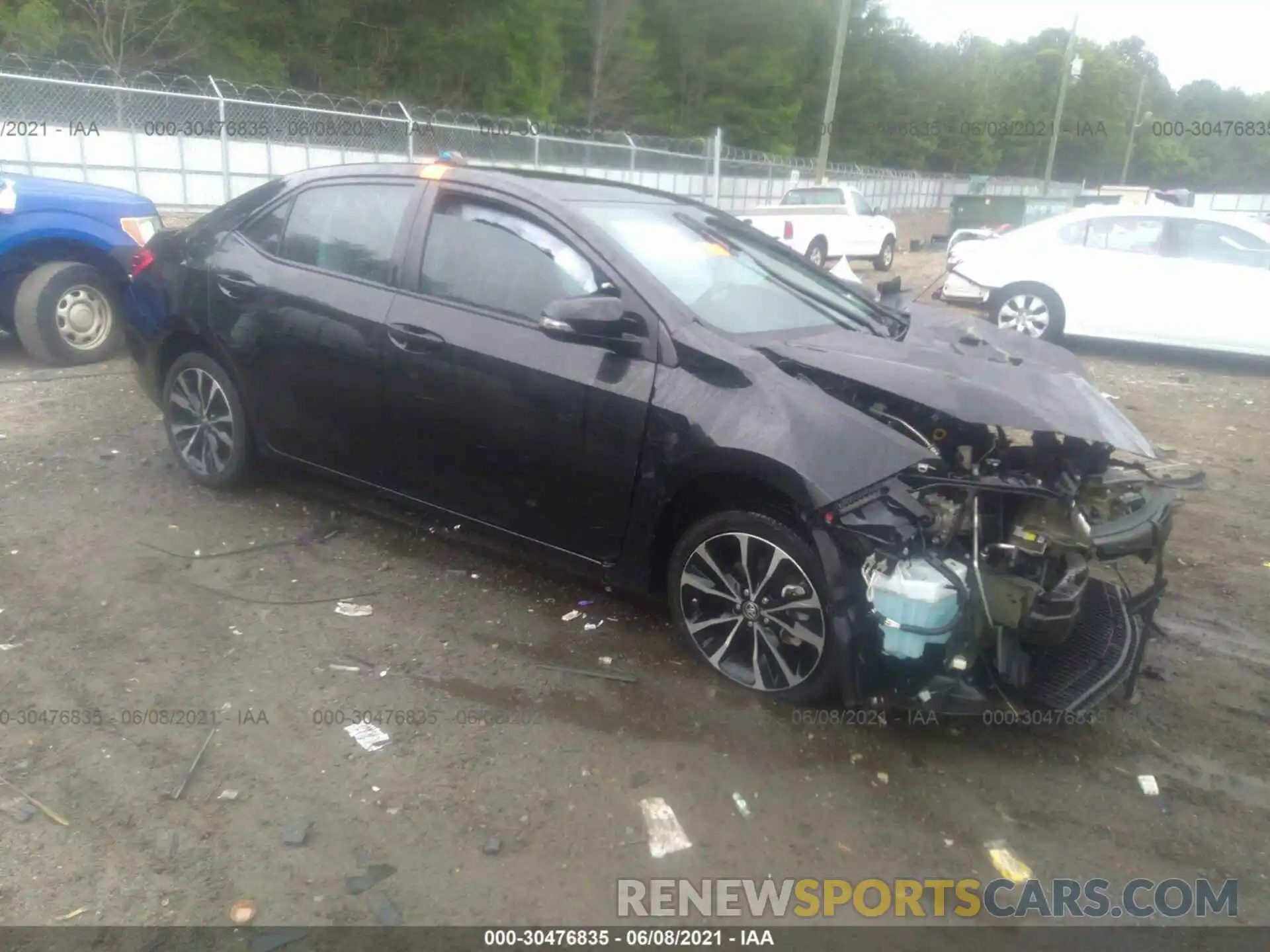 1 Photograph of a damaged car 5YFBURHE7KP876039 TOYOTA COROLLA 2019