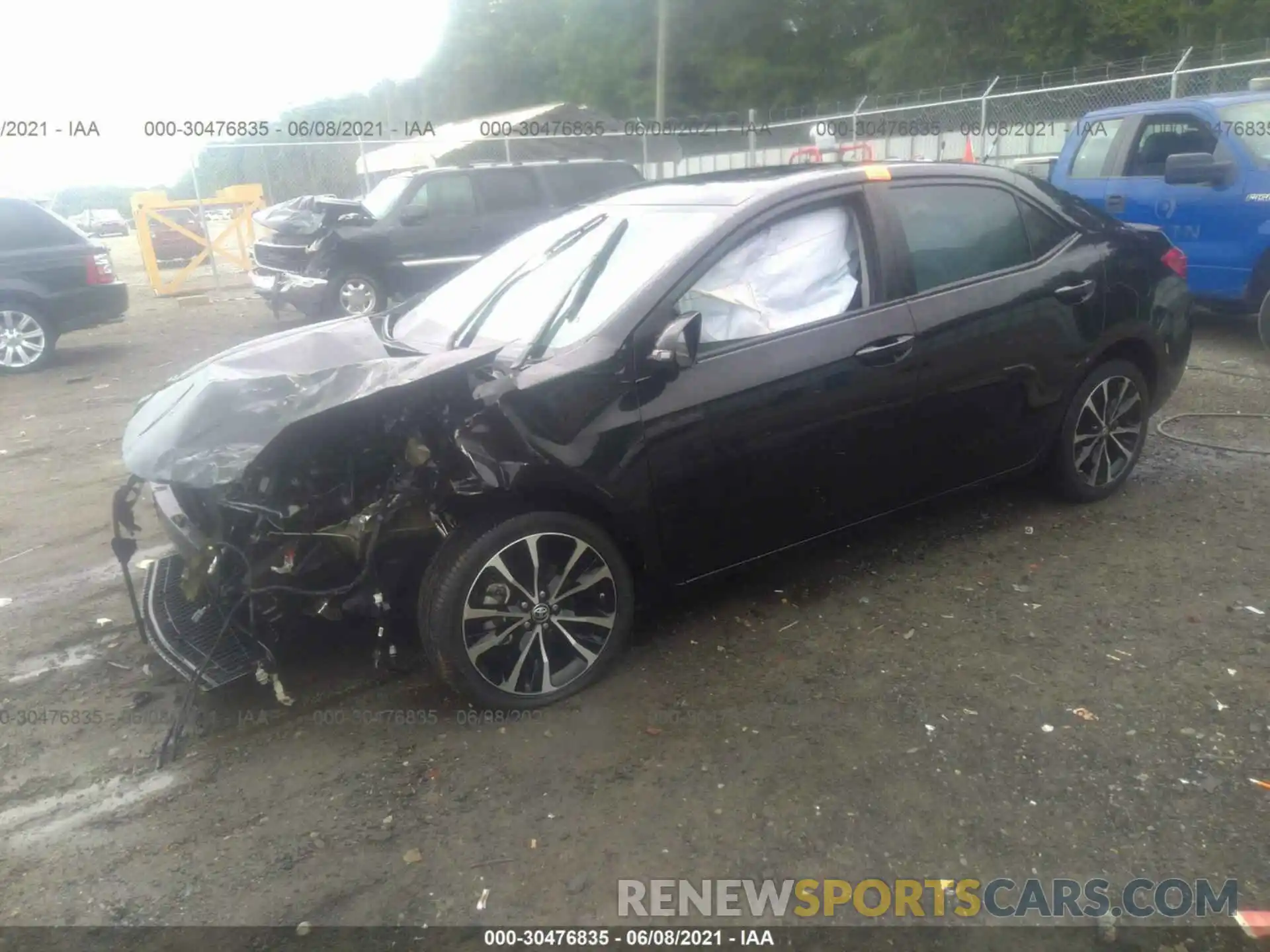 2 Photograph of a damaged car 5YFBURHE7KP876039 TOYOTA COROLLA 2019