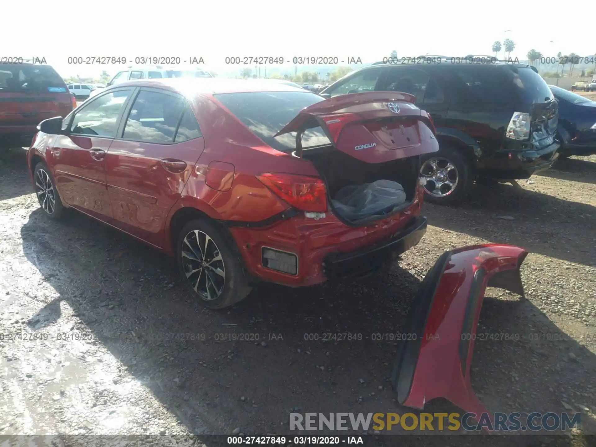 3 Photograph of a damaged car 5YFBURHE7KP876042 TOYOTA COROLLA 2019