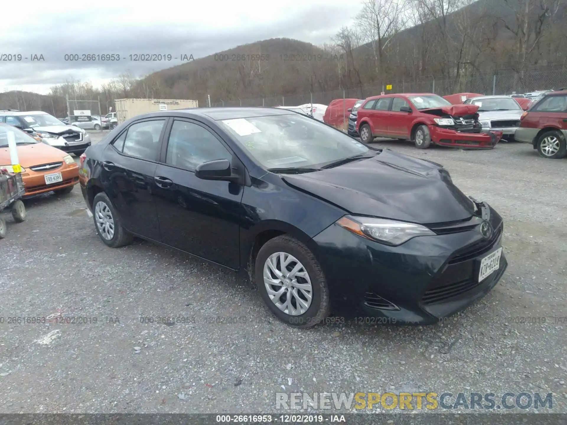 1 Photograph of a damaged car 5YFBURHE7KP876283 TOYOTA COROLLA 2019