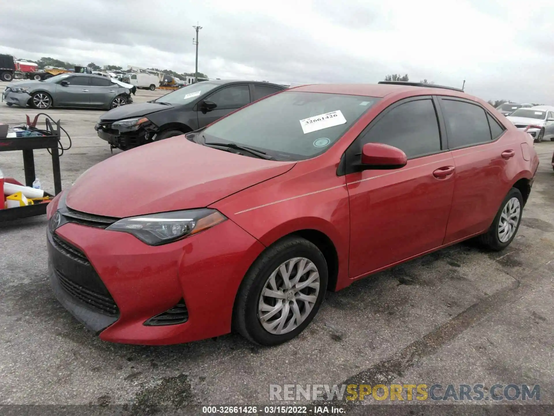 2 Photograph of a damaged car 5YFBURHE7KP876557 TOYOTA COROLLA 2019